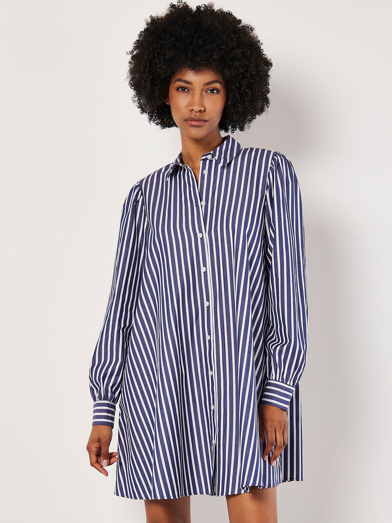 apricot-apricot-stripe-swing-shirt-dress