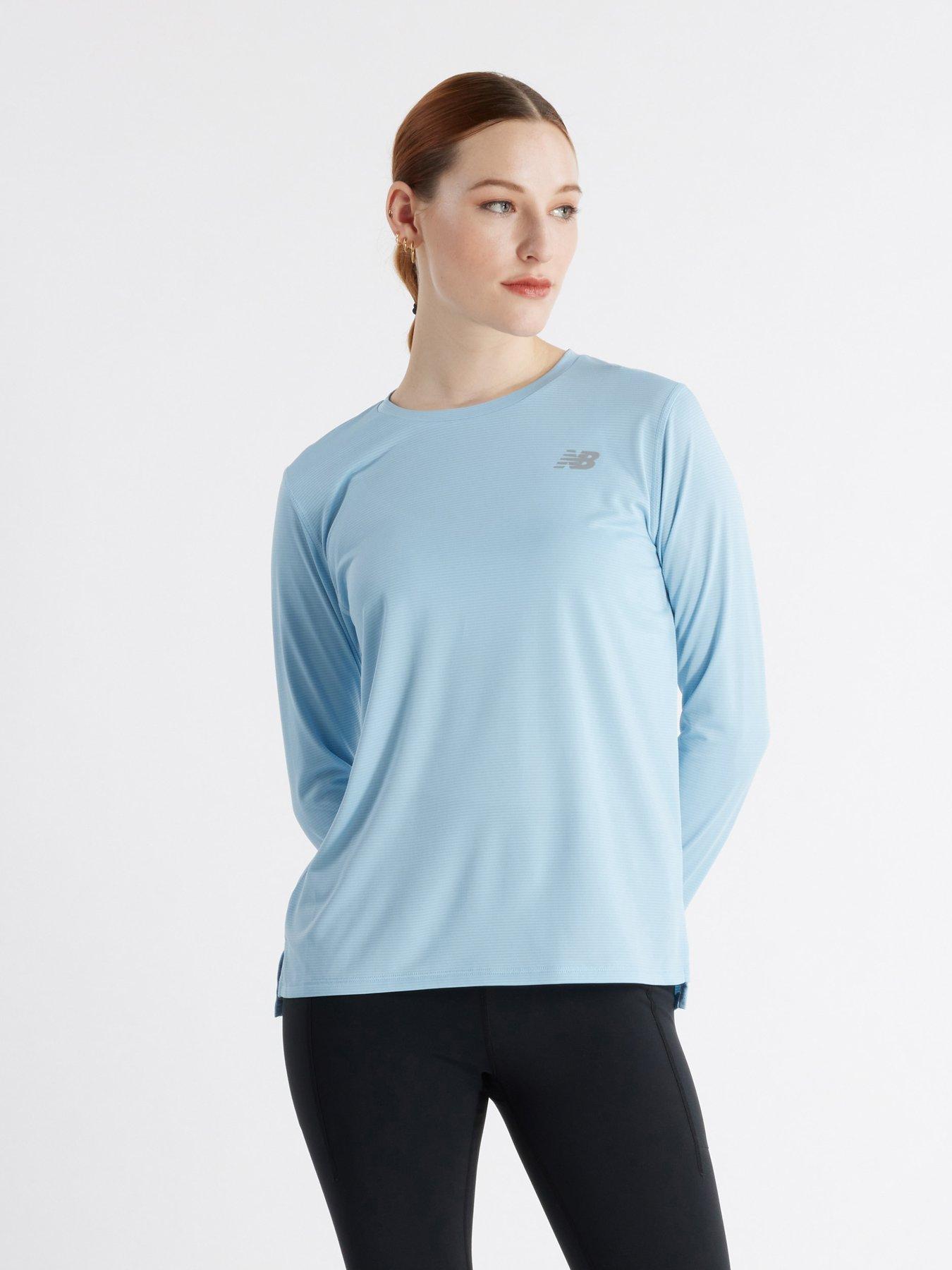 New Balance Womens Running Sport Essentials Long Sleeve Top Blue Very Ireland