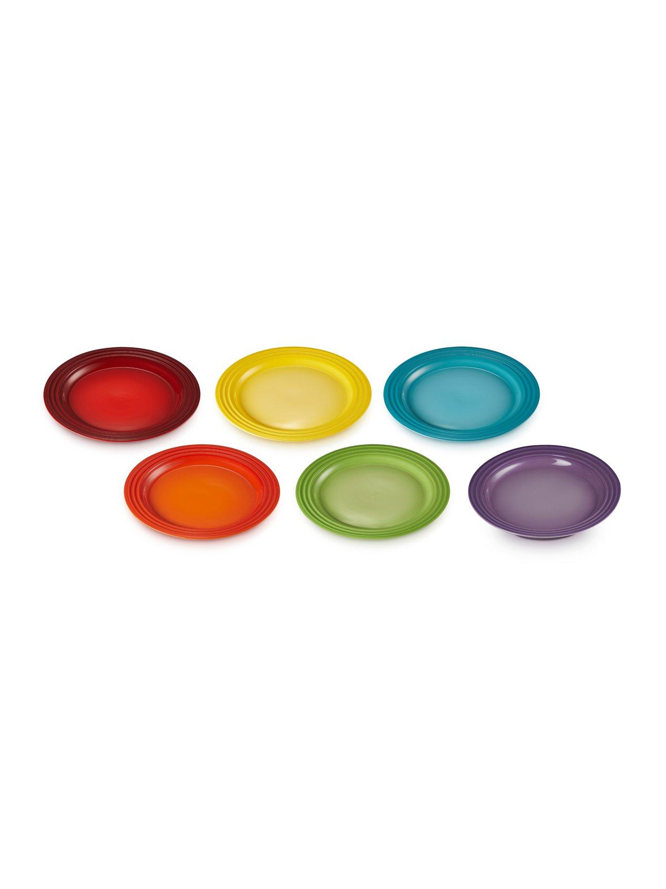 le-creuset-set-of-6-rainbow-side-platesoutfit