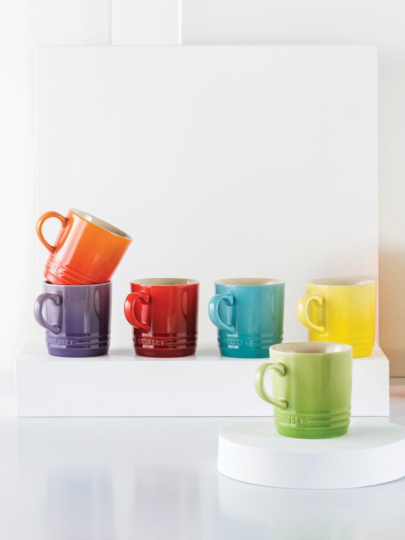 Set of 6 Rainbow London Coffee Cups