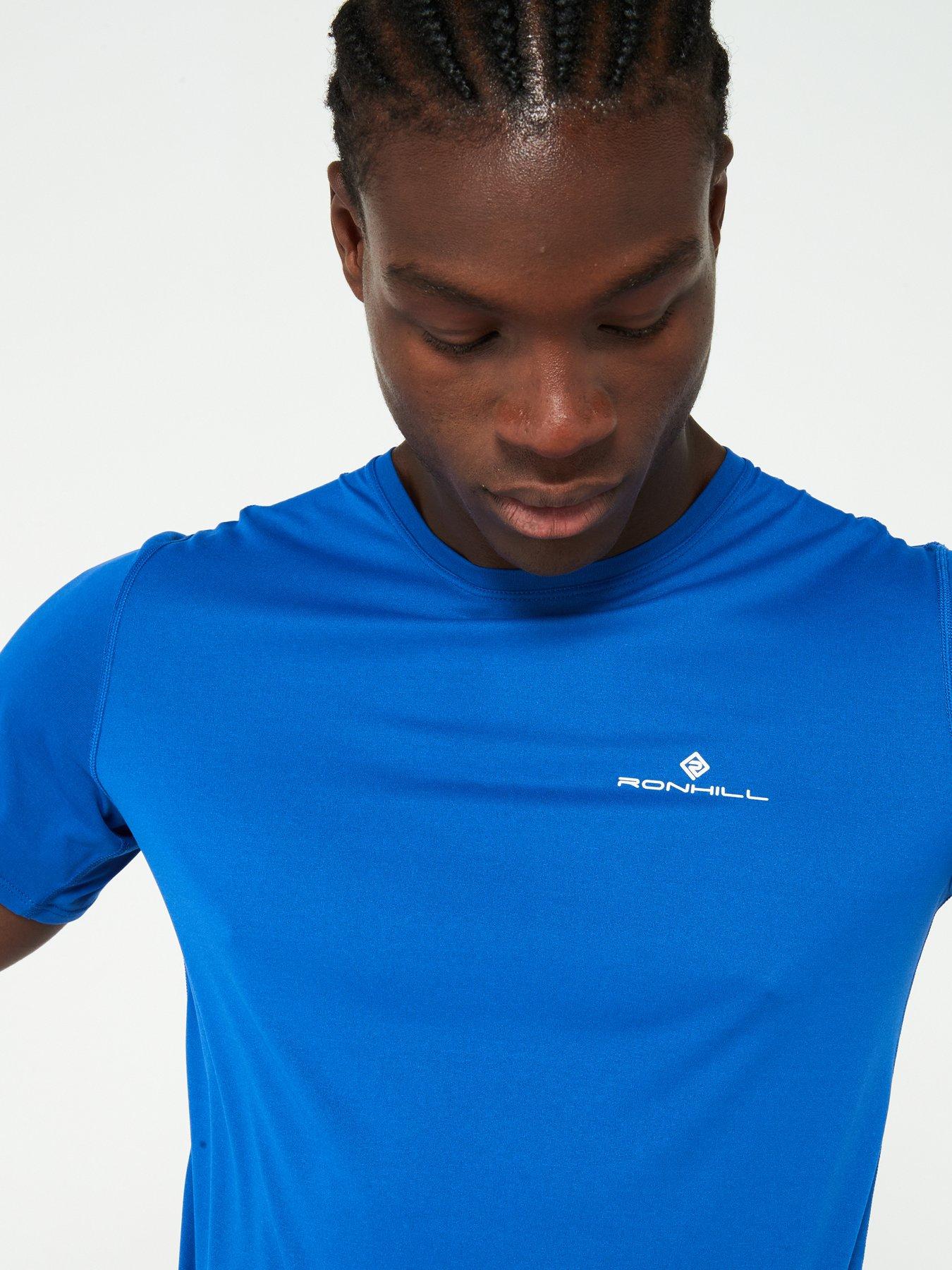 ronhill-mens-core-running-short-sleeved-tee--blueoutfit