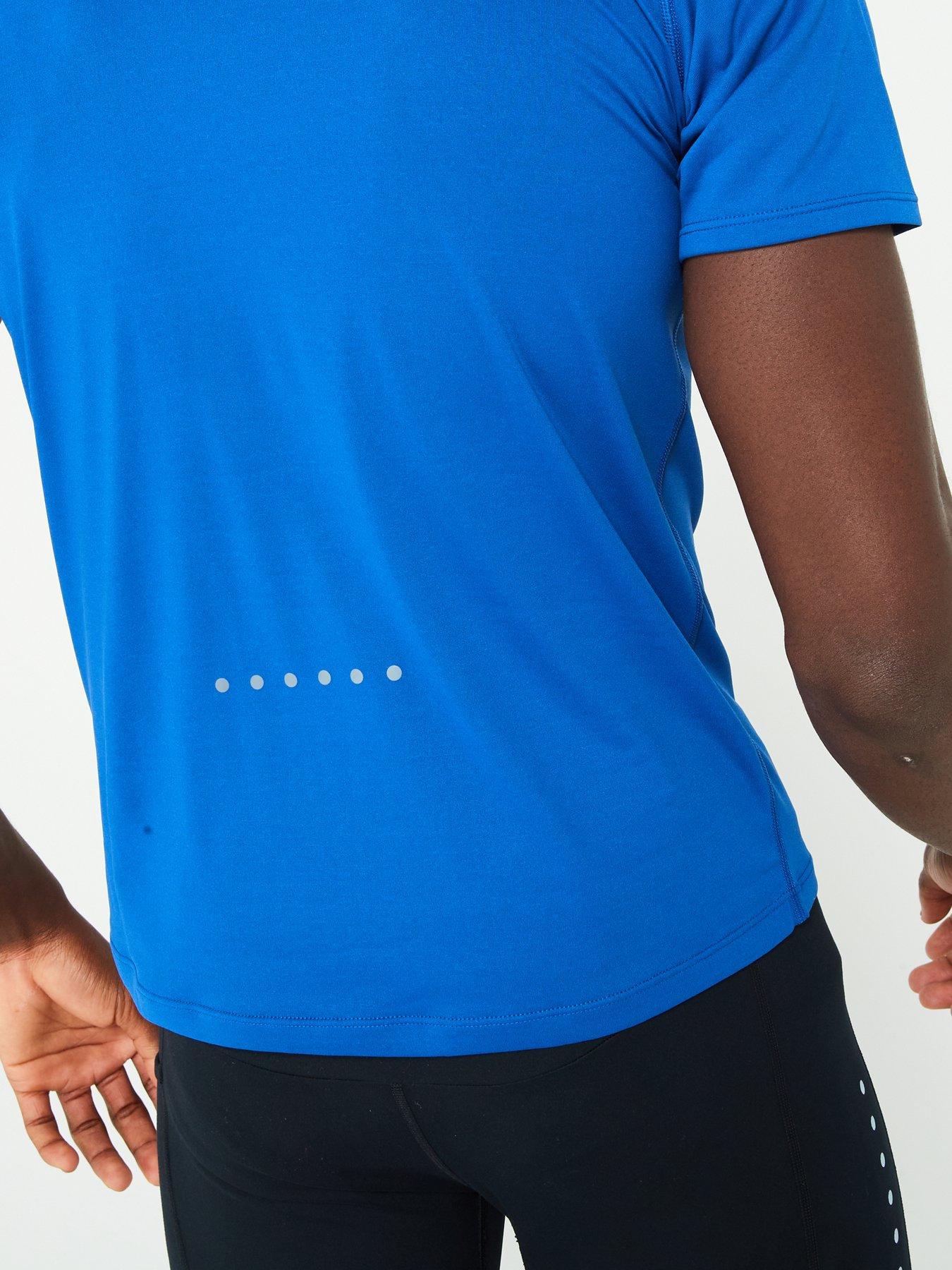 Image 5 of 6 of Ronhill Mens Core Running Short Sleeved Tee -Blue