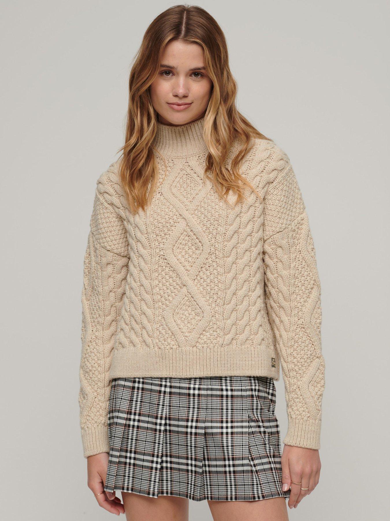 superdry-aran-cable-knit-jumper-cream