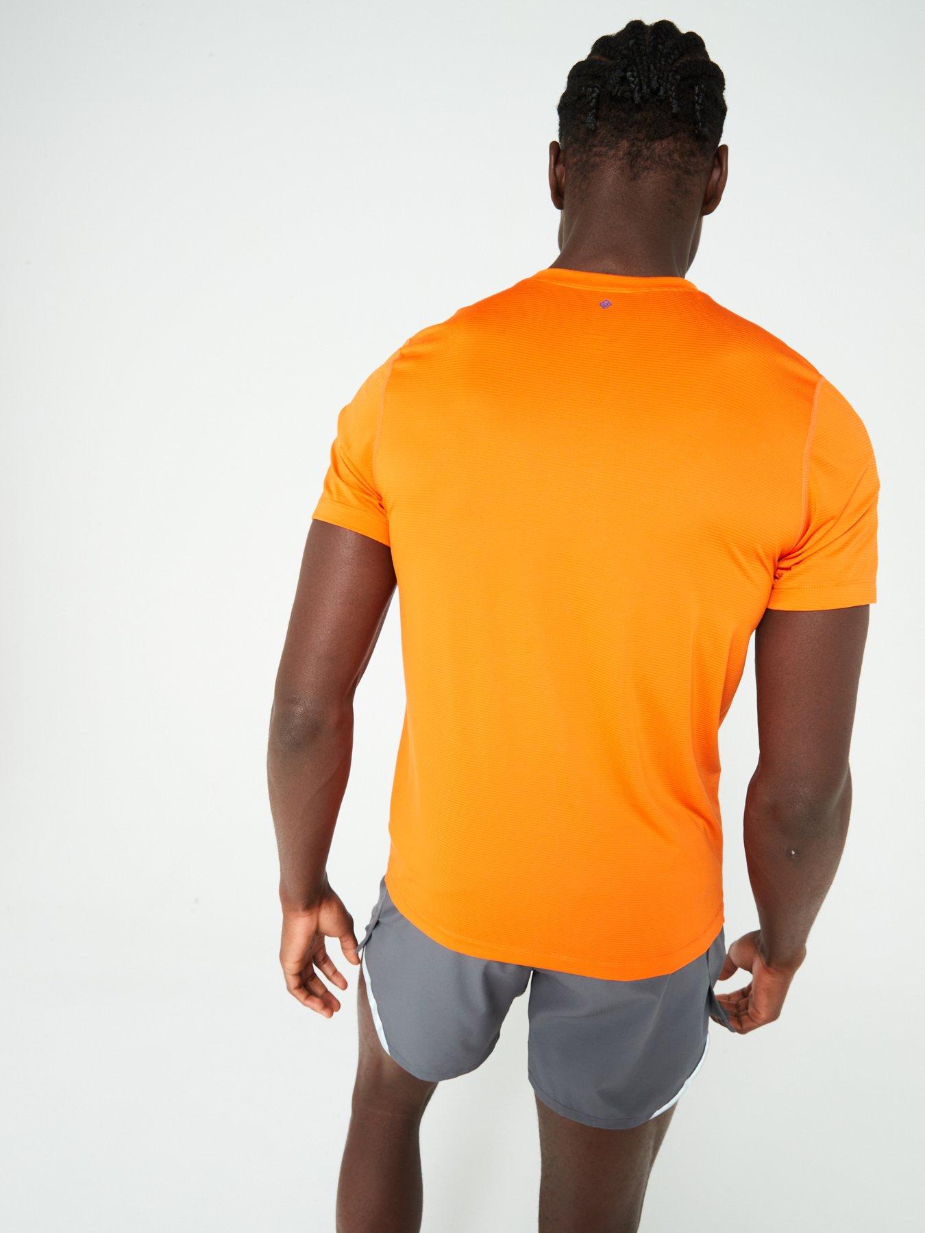 ronhill-mens-tech-running-short-sleeved-tee--orangestillFront