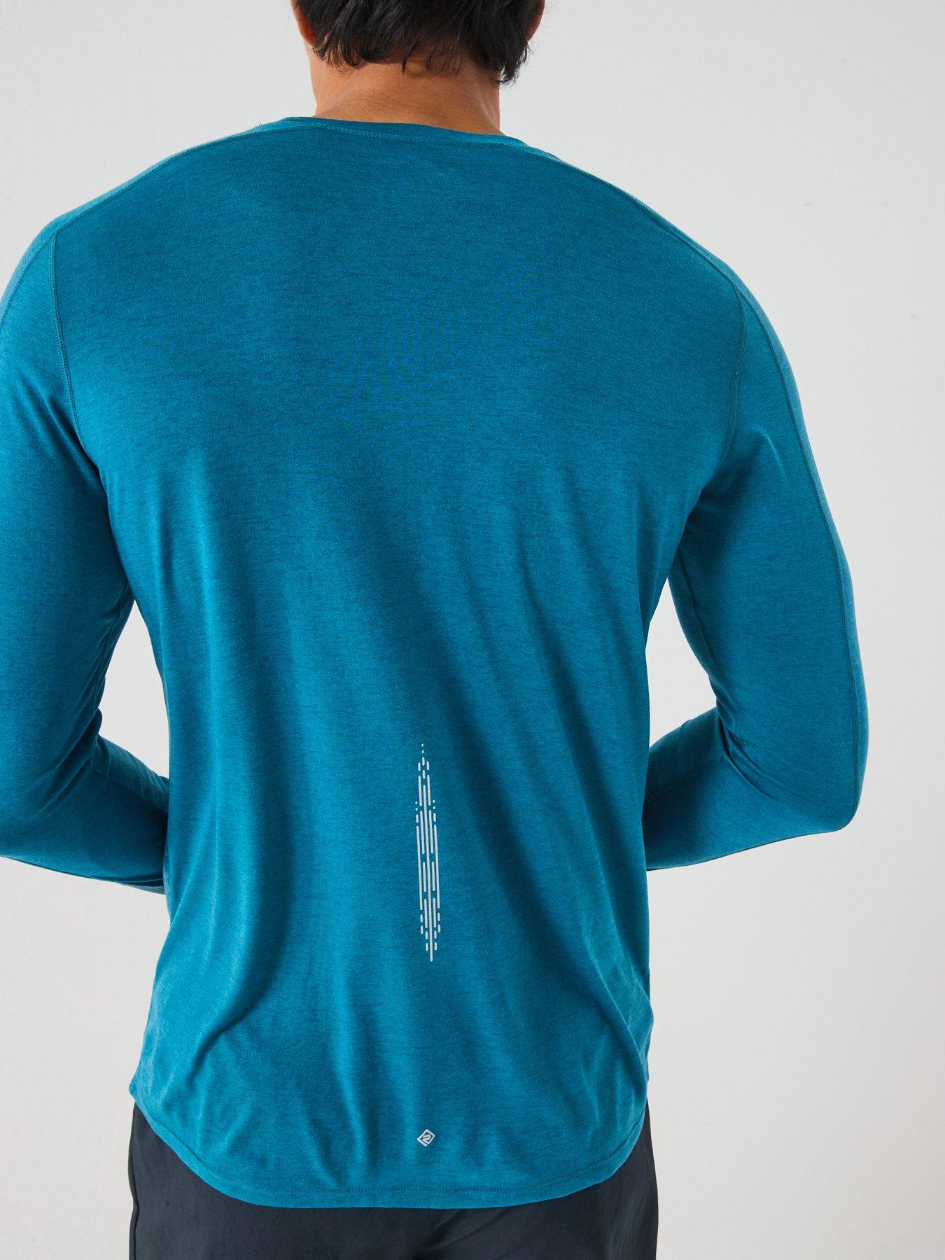 Image 2 of 6 of Ronhill Mens Tech Reflect Running Long Sleeve Tee- Green