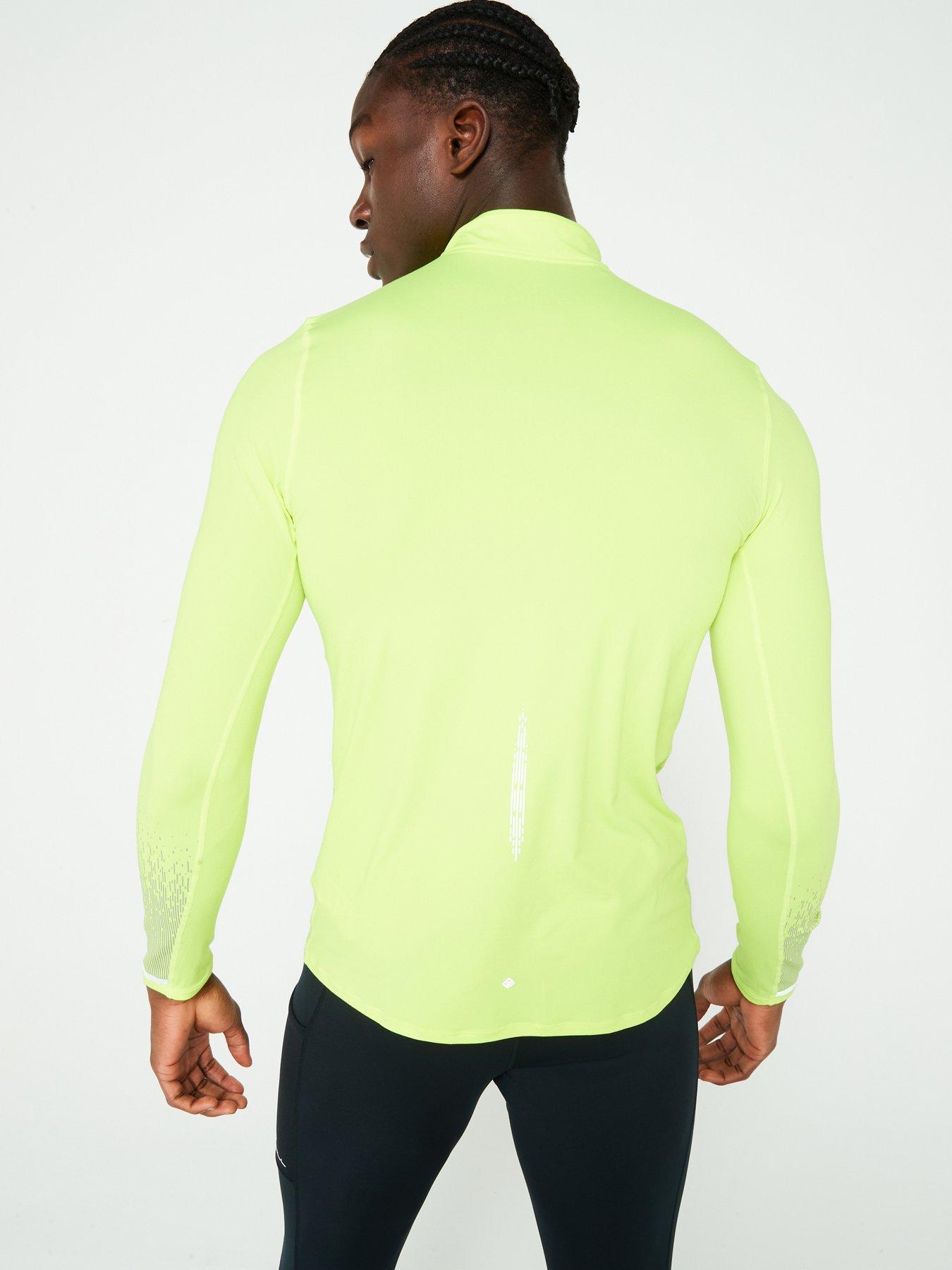 ronhill-mens-tech-reflect-running-hal-zip-top--yellowstillFront