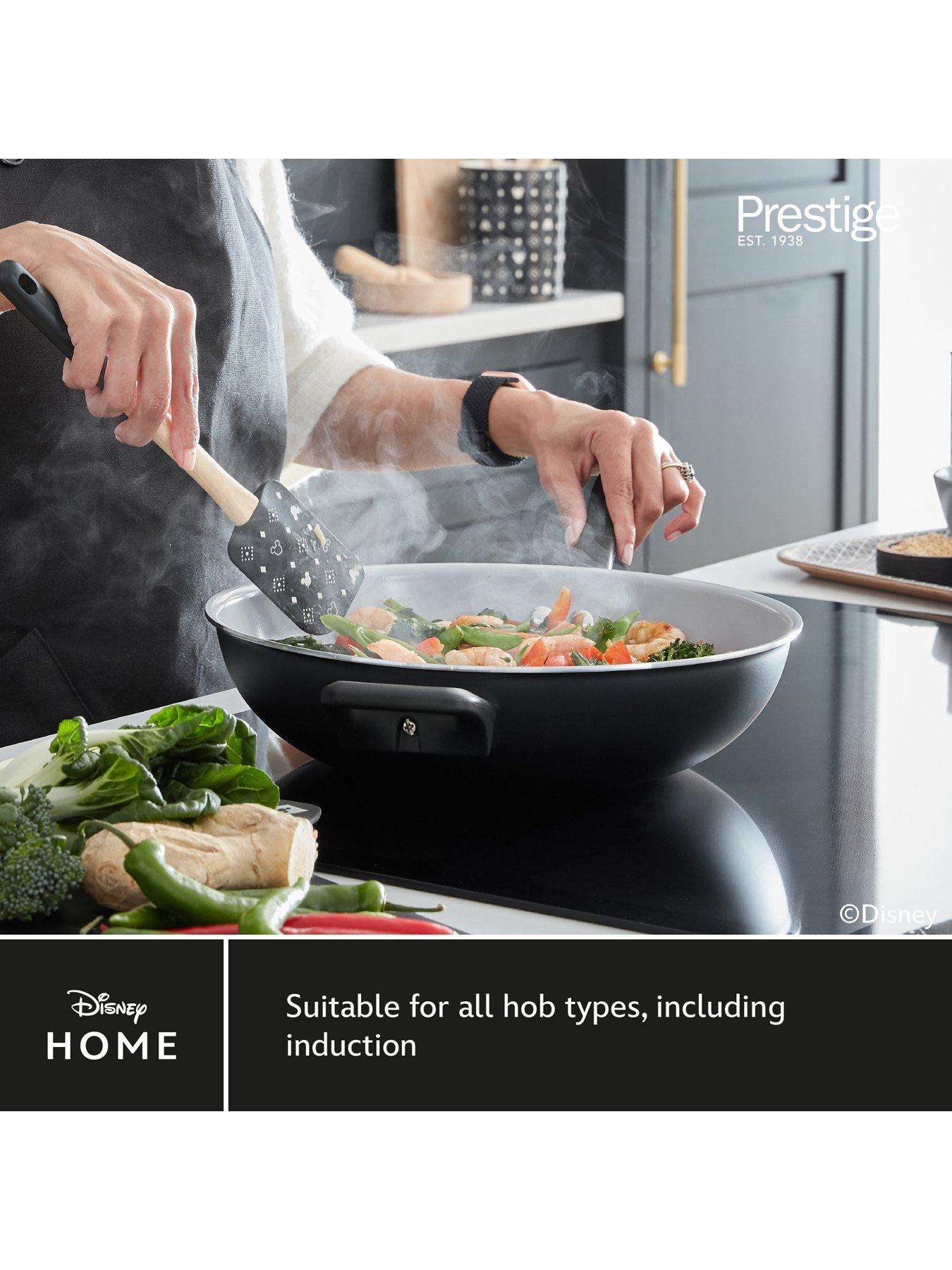 disney-prestige-x-disney-monochrome-ceramic-non-stick-toxin-free-stir-fry-wok-pan-with-helper-handle-30cm