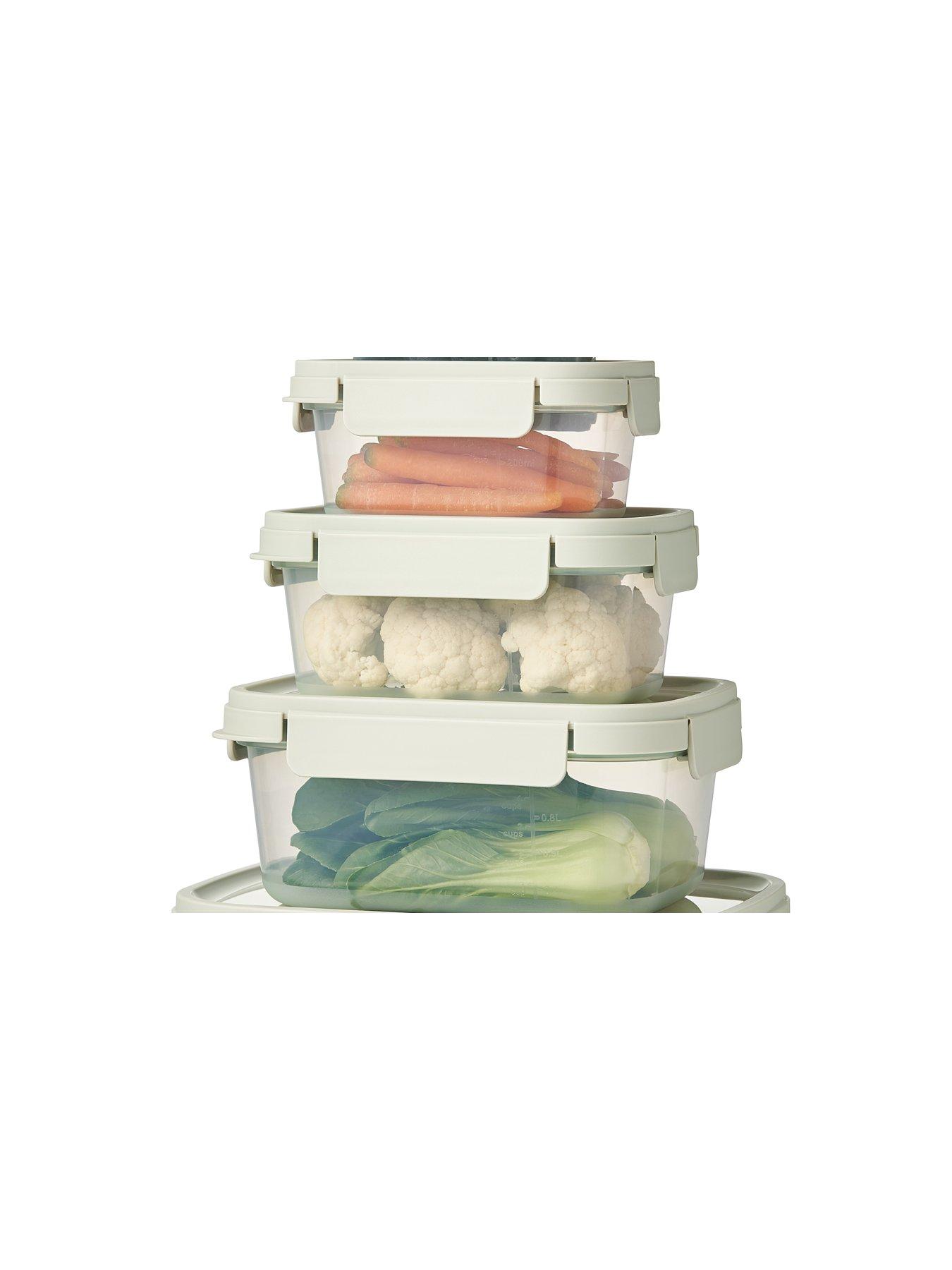 Image 5 of 6 of Lock and Lock Locknlock Nestnlock 3pc Set - 500ml / 920ml / 1.6l - With Interlocking Lids For Easy Stacking