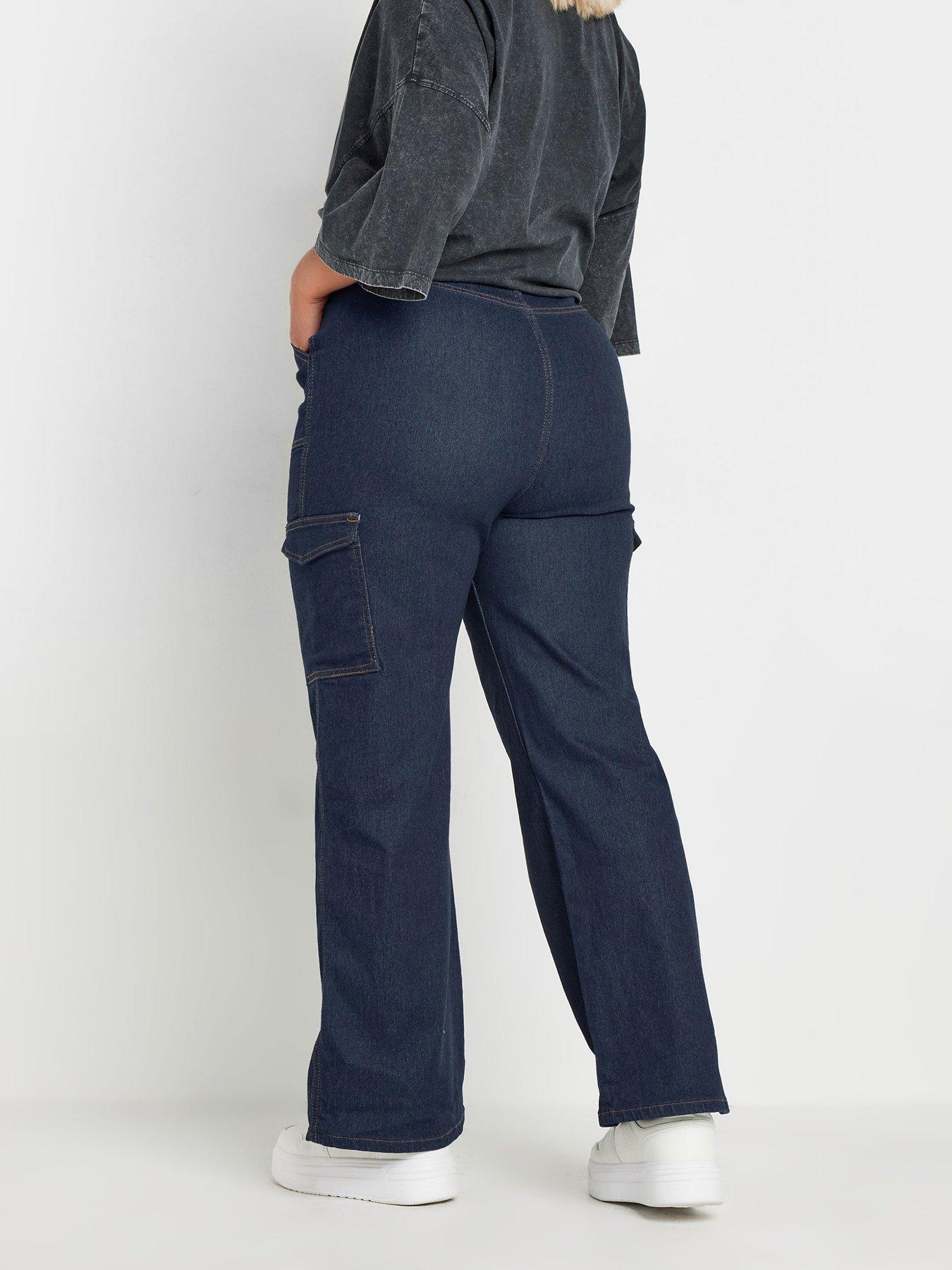 yours-curve-pocket-straight-leg-jean-bluestillFront