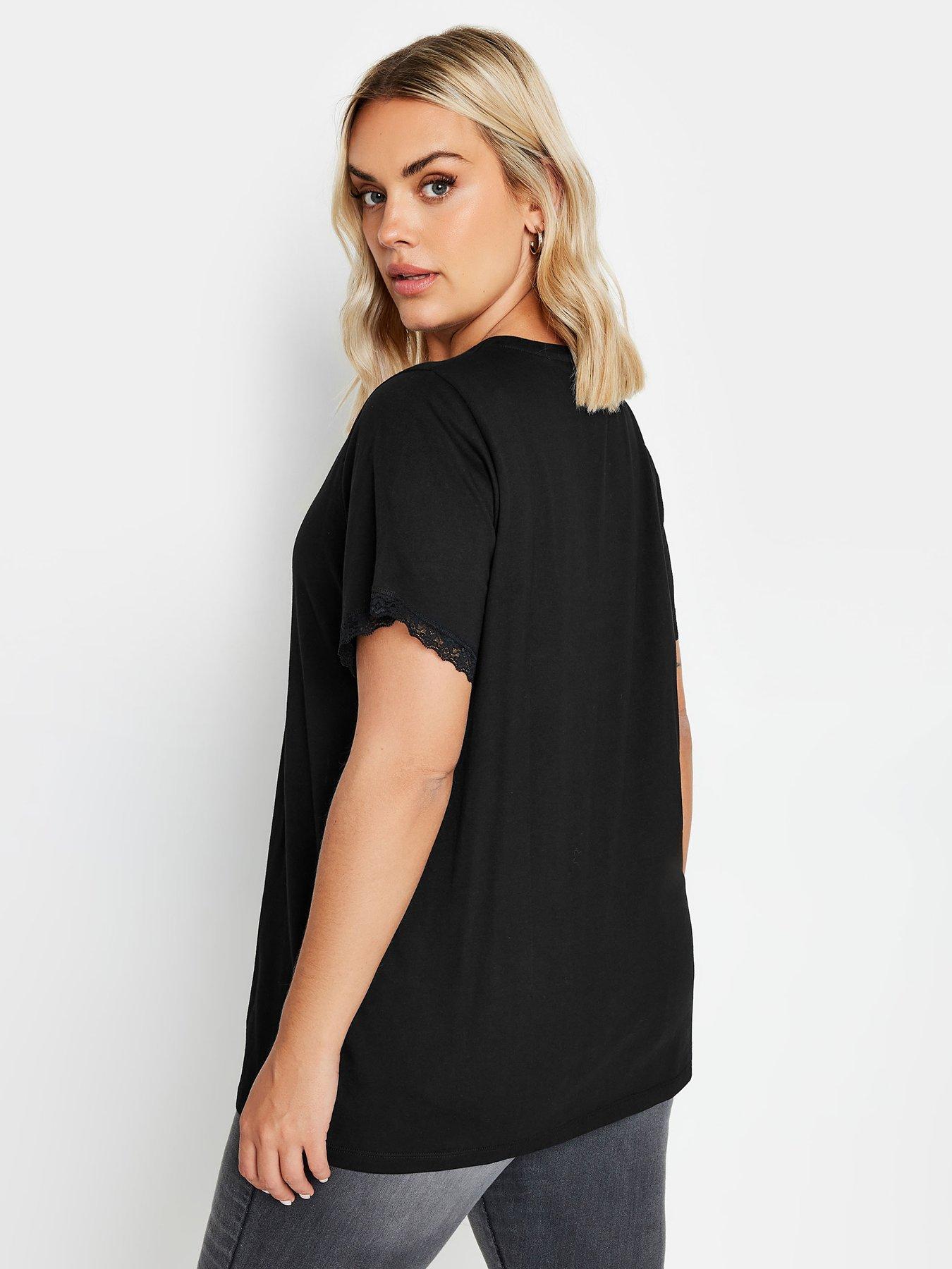 yours-curve-lace-trim-t-shirtstillFront