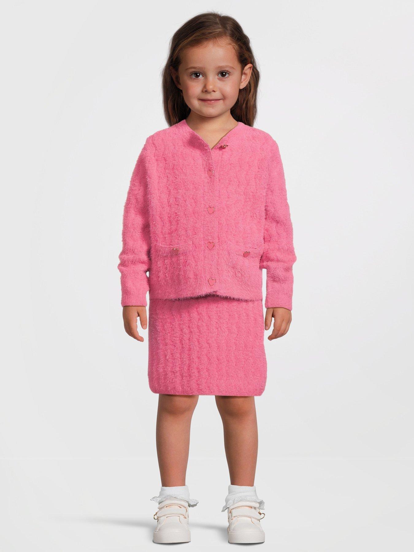 river-island-mini-mini-girl-fluffy-cardigan-and-skirt-party-set-pinkback