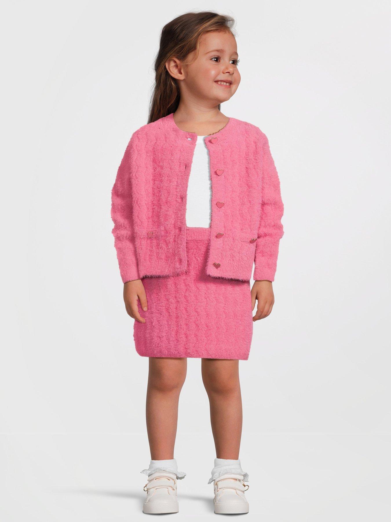 river-island-mini-mini-girl-fluffy-cardigan-and-skirt-party-set-pinkoutfit