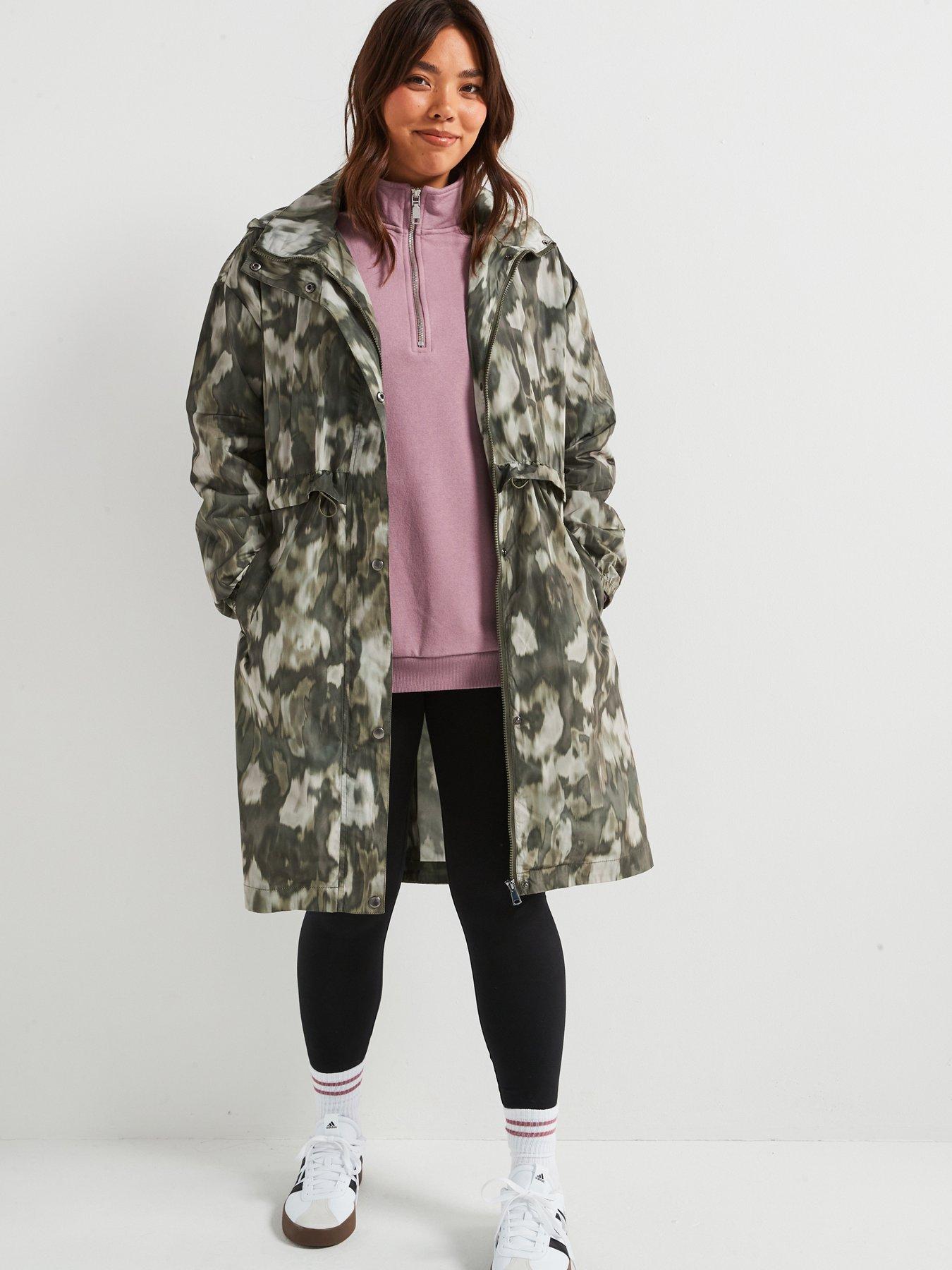 Image 1 of 6 of V by Very Curve Printed Rain Mac - Print