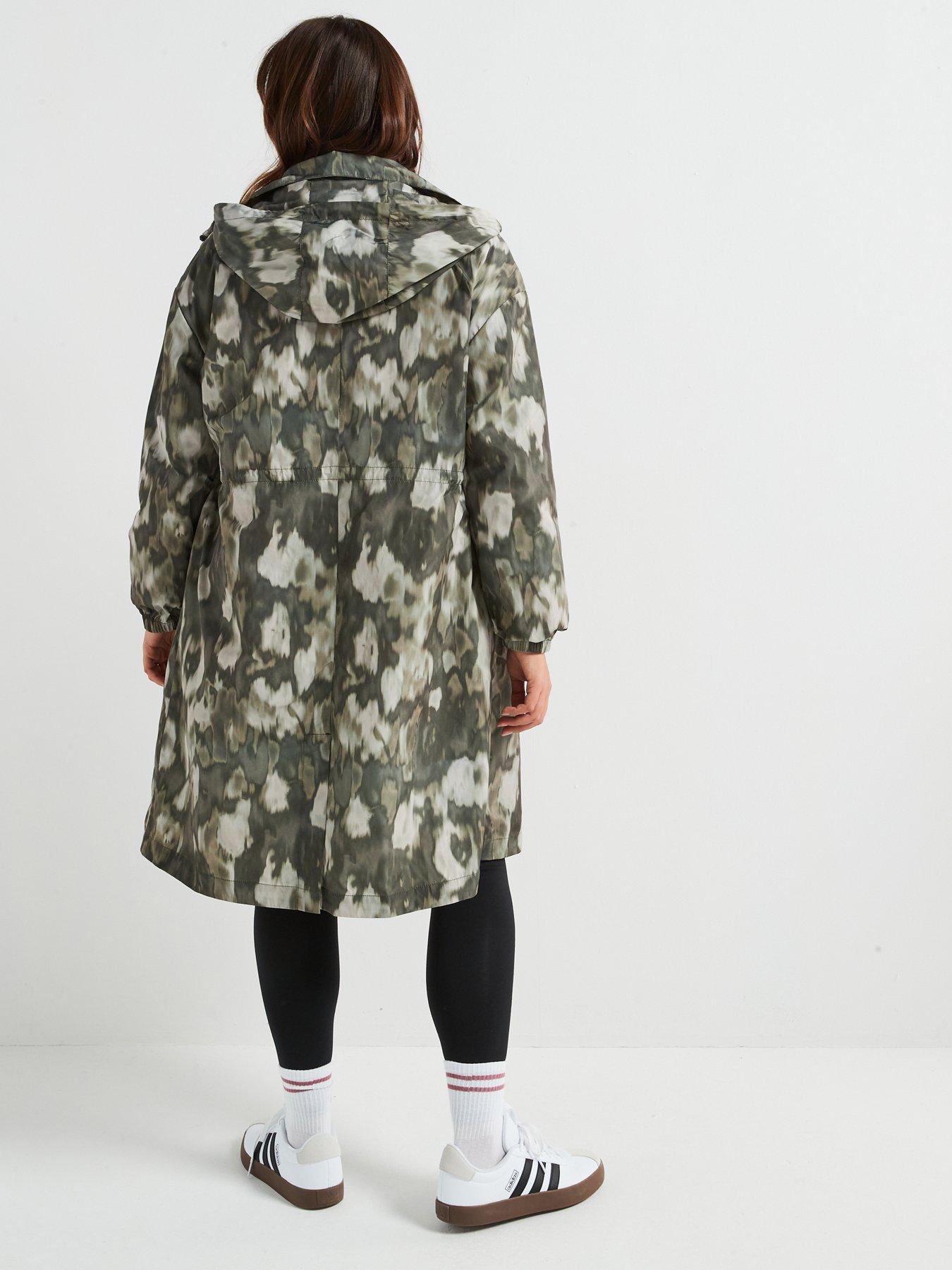 Image 2 of 6 of V by Very Curve Printed Rain Mac - Print