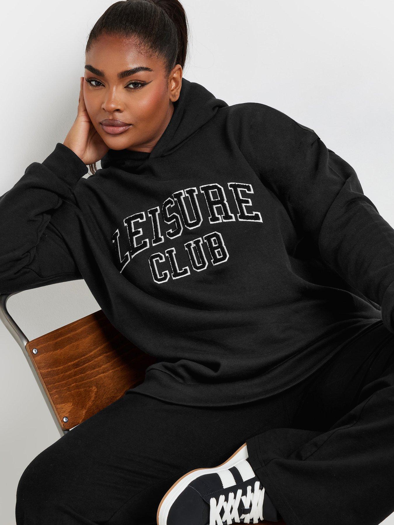 yours-curve-leisure-club-hoodie-blackoutfit