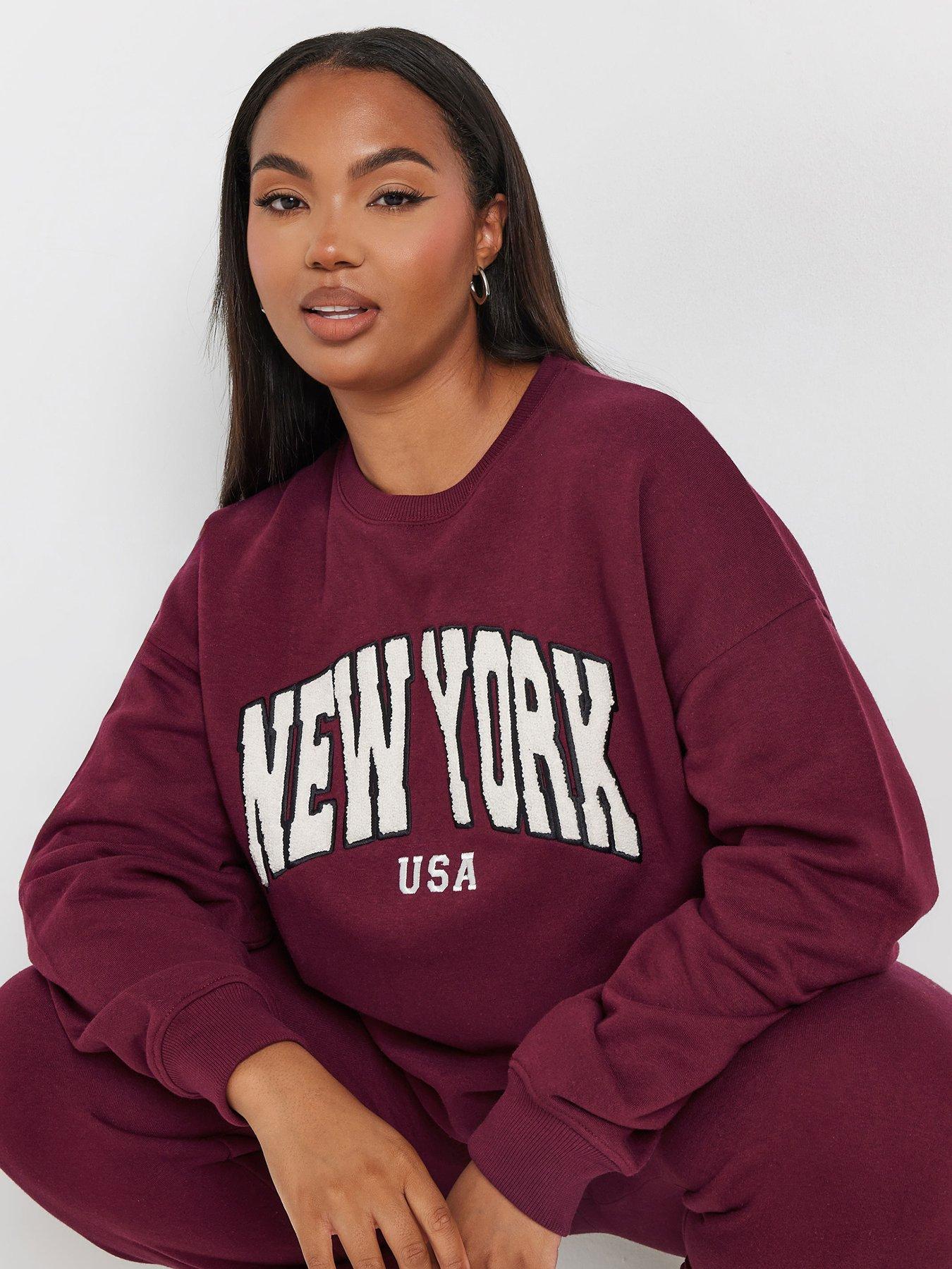 yours-curve-applique-nyc-crew-neck-sweatshirtoutfit