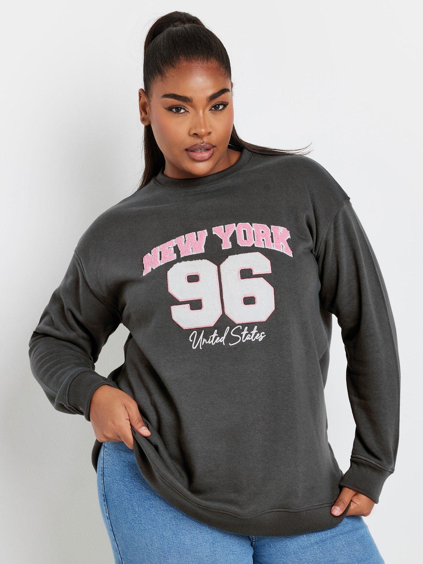 yours-curve-new-york-flocked-sweatshirt-greyoutfit