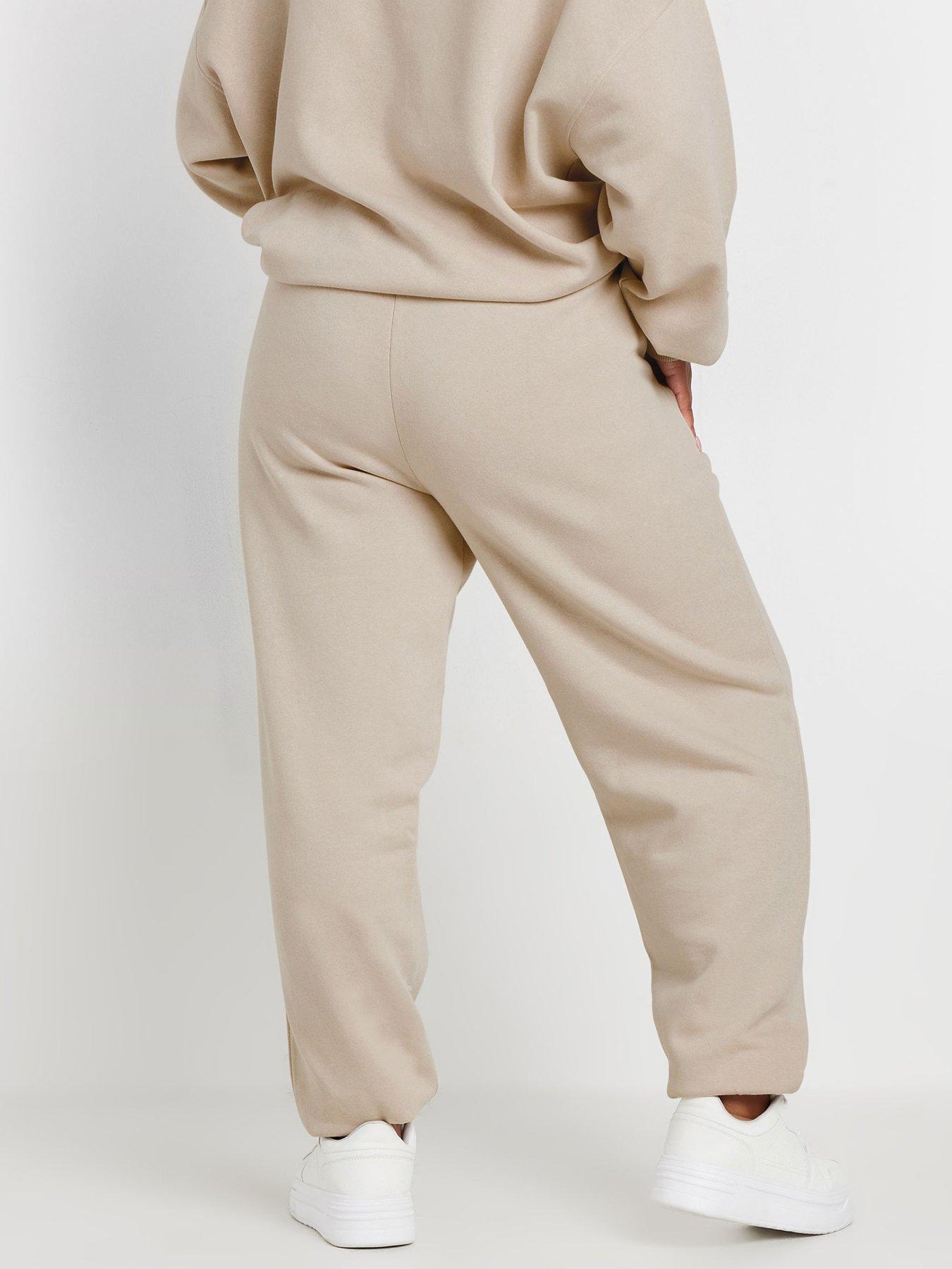 yours-curve-applique-aspen-cuffed-jogger-naturalstillFront