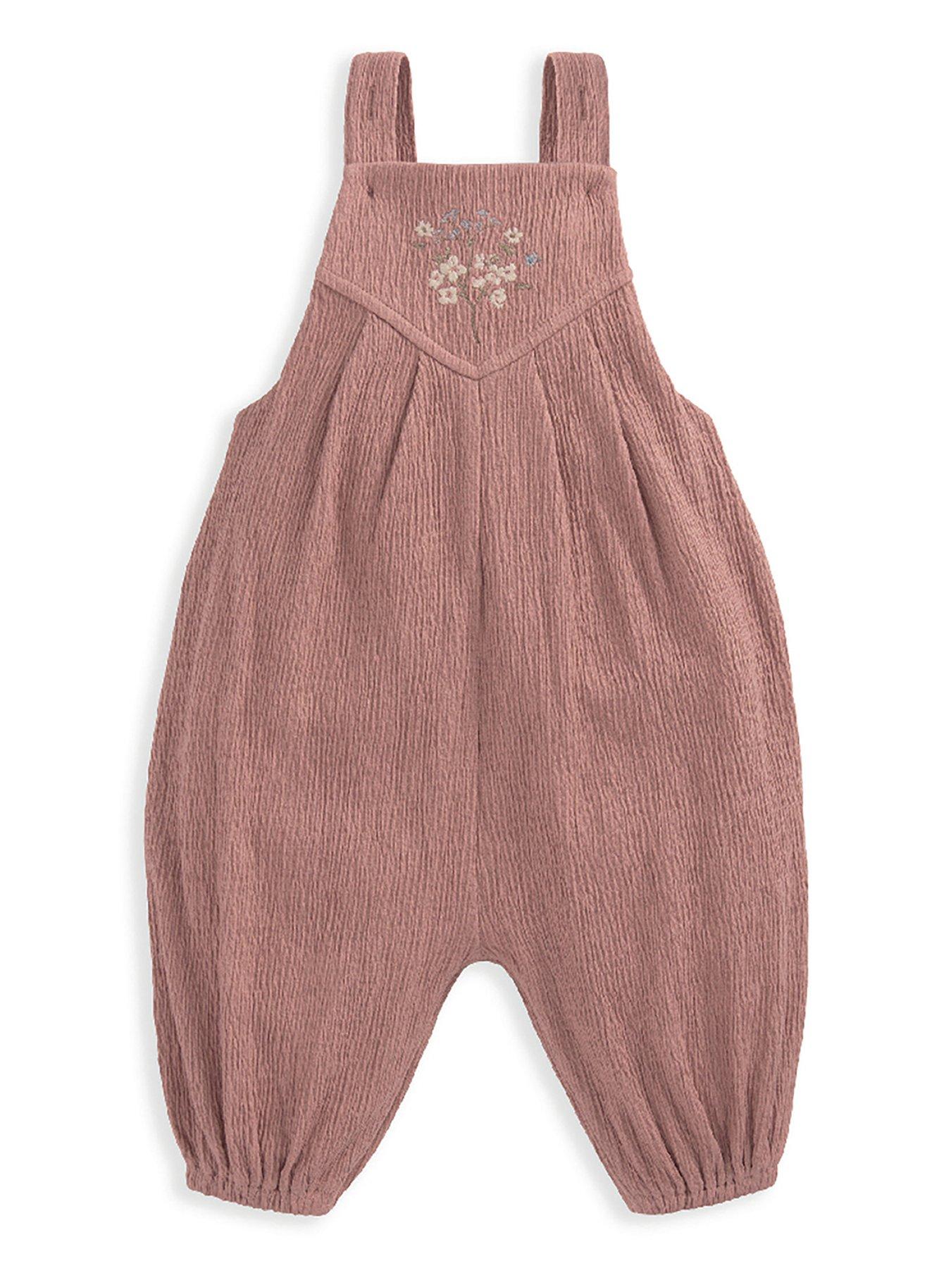 mamas-papas-baby-girls-crinkle-dungaree-amp-bodysuit-set-pinkback