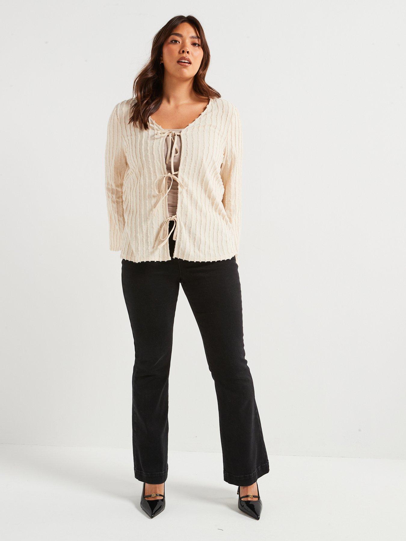 v-by-very-curve-tie-front-textured-cardigan-creamback