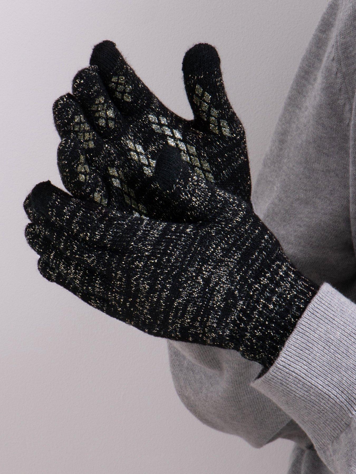 totes-totes-stretch-knitted-st-gloves-blackstillFront