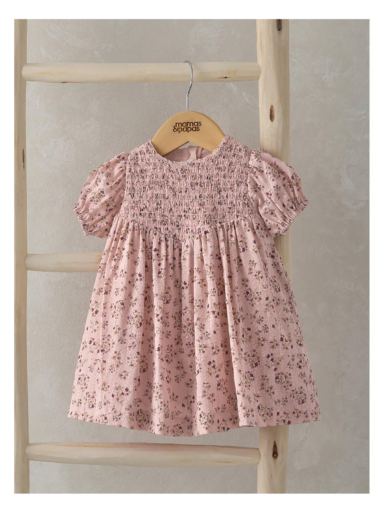 mamas-papas-baby-girls-ditsy-floral-dress-pink