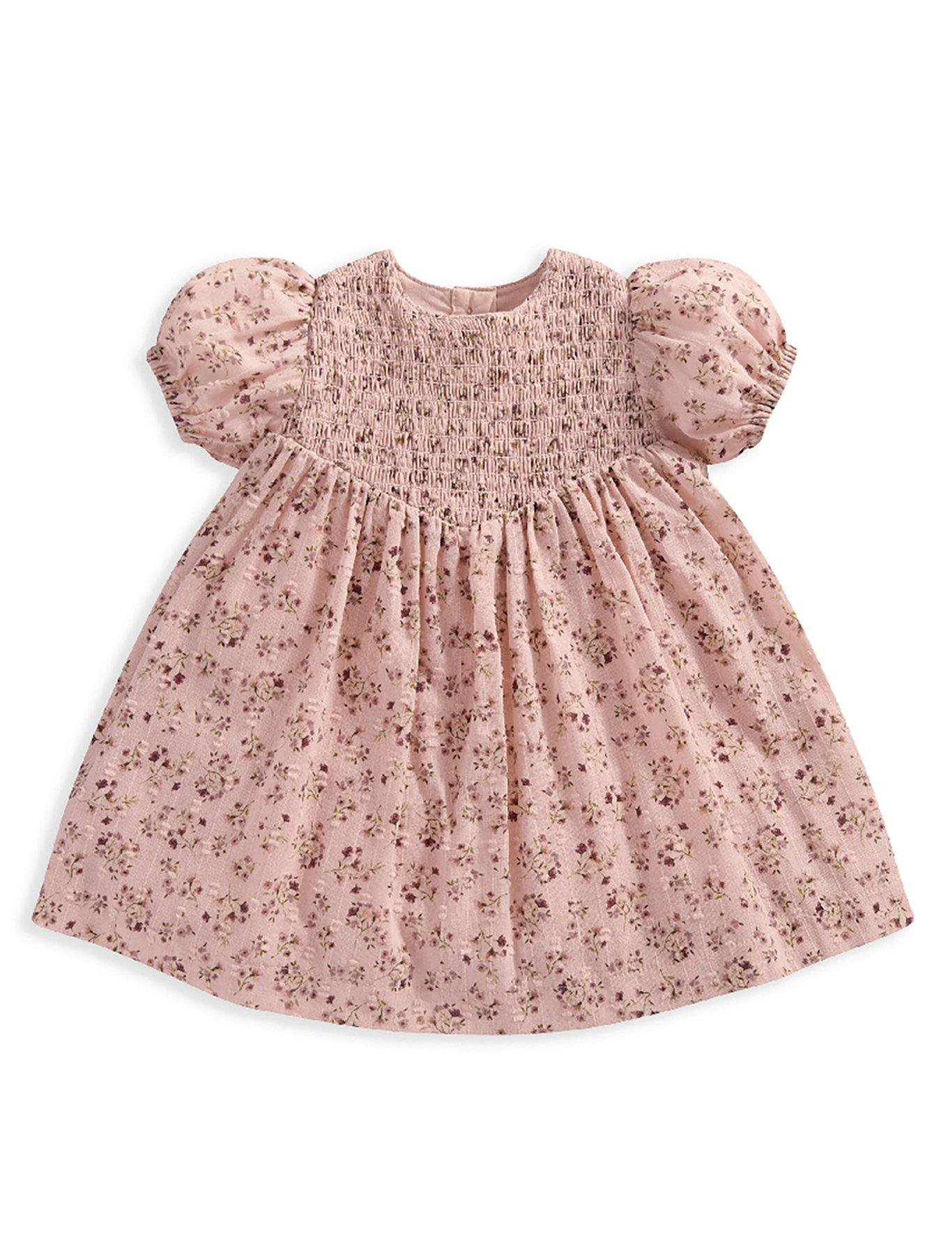 mamas-papas-baby-girls-ditsy-floral-dress-pinkstillFront