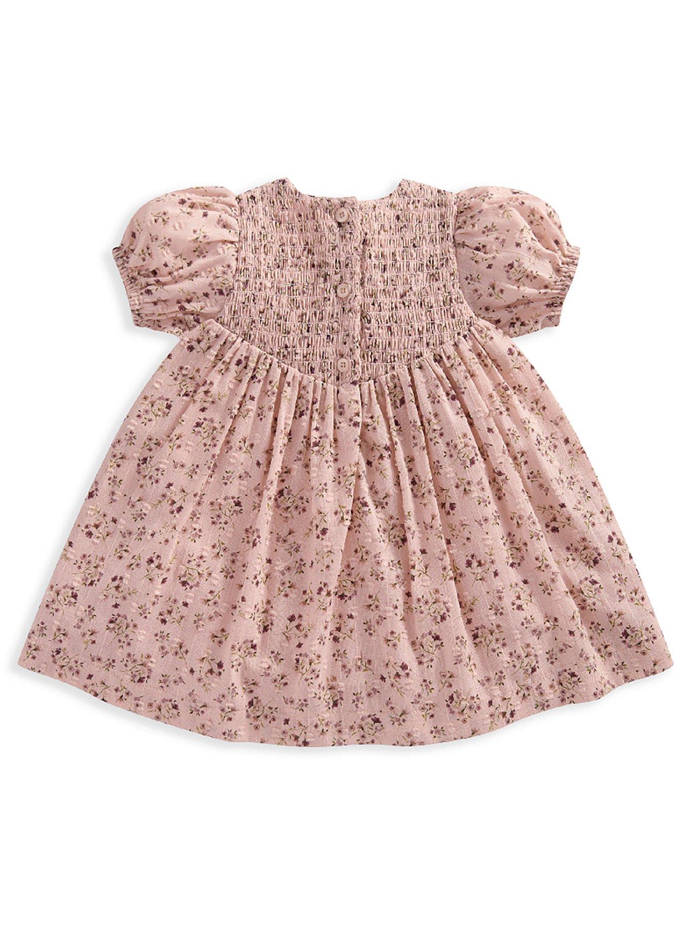 mamas-papas-baby-girls-ditsy-floral-dress-pinkback