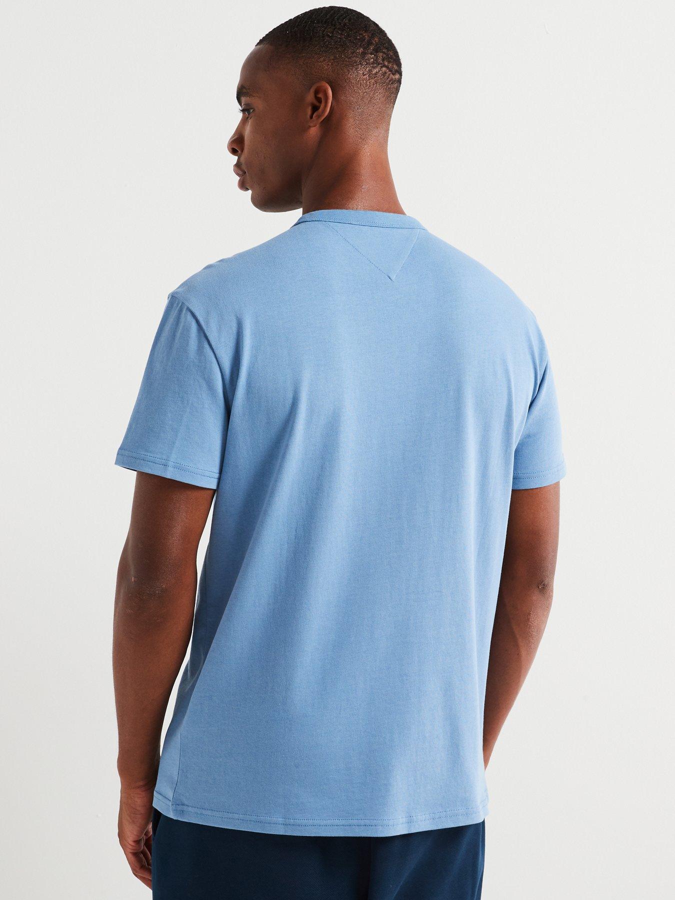 Image 2 of 4 of Tommy Jeans Regular Fit Left Chest Badge T-Shirt - Blue