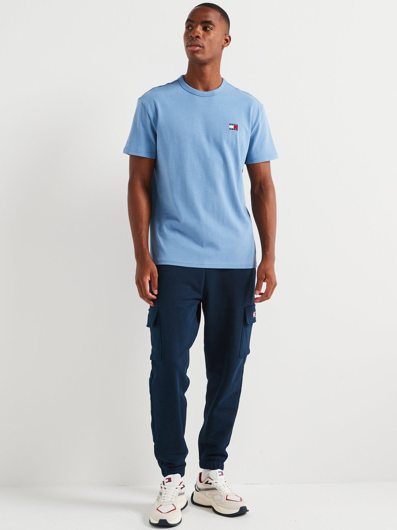 Image 3 of 4 of Tommy Jeans Regular Fit Left Chest Badge T-Shirt - Blue