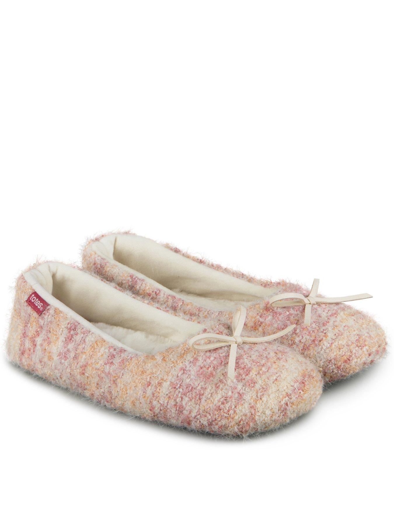 totes-totes-knitted-ballet-slippers-pink