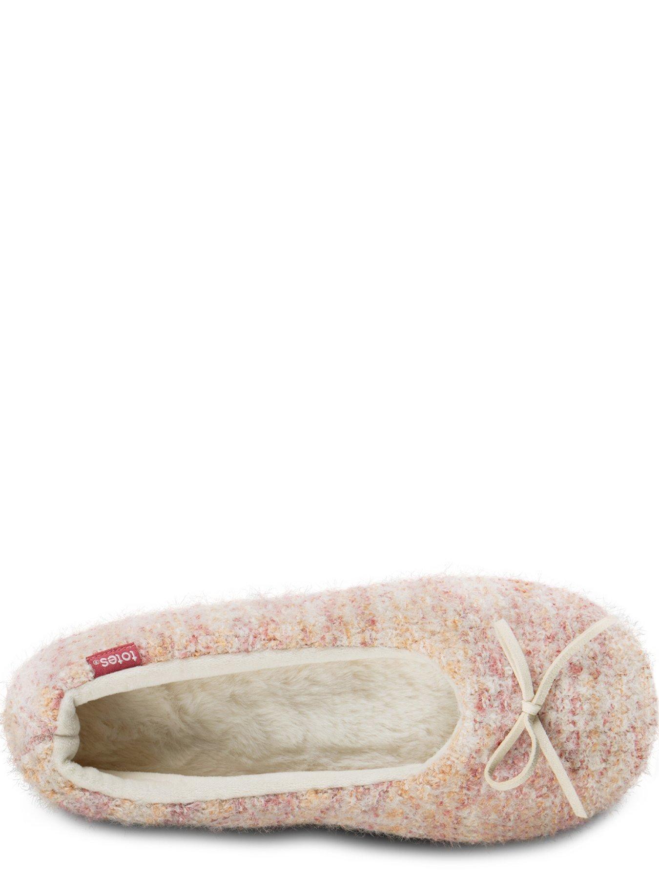 Image 3 of 6 of TOTES Totes Knitted Ballet Slippers - Pink
