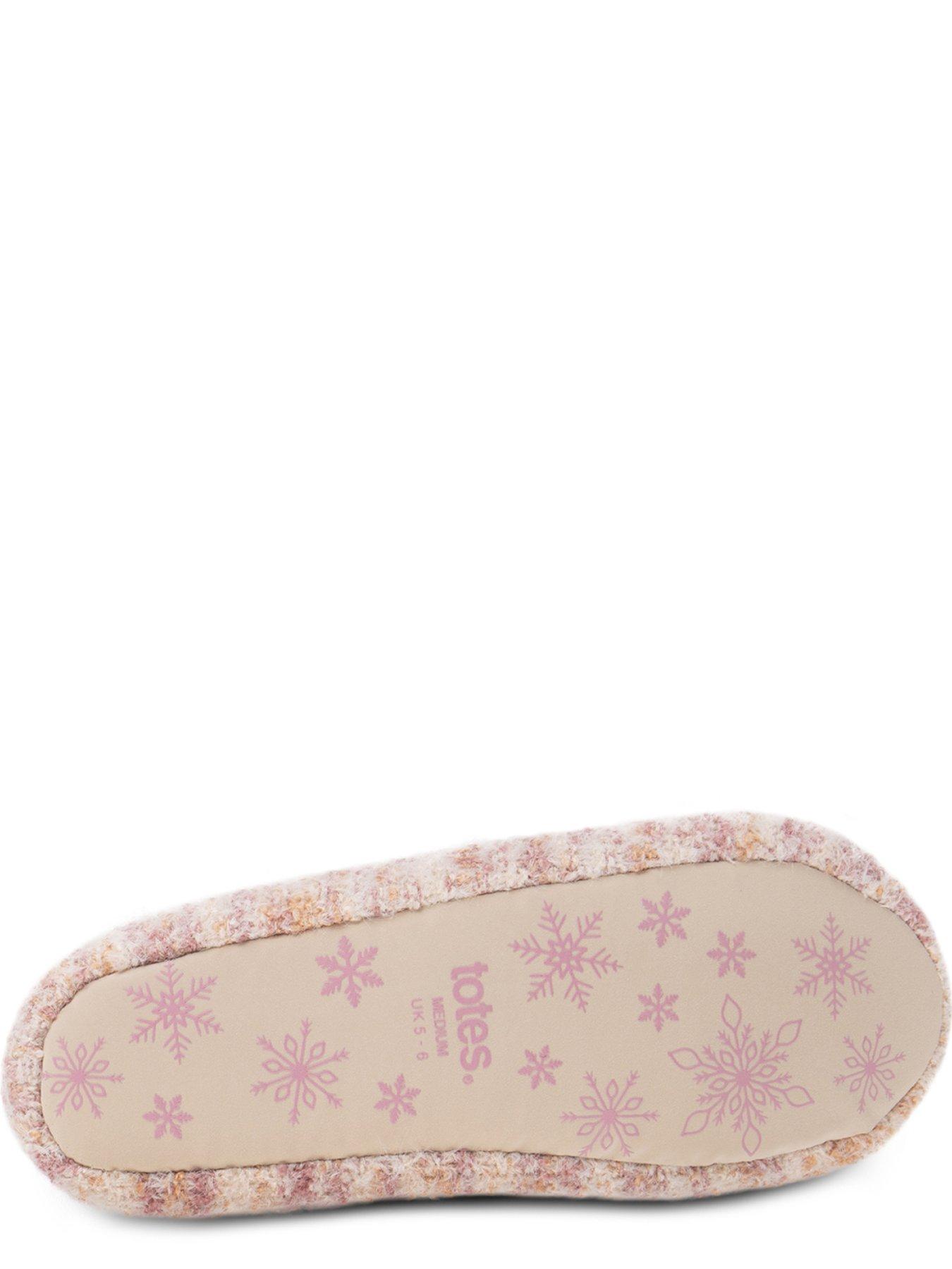 Image 4 of 6 of TOTES Totes Knitted Ballet Slippers - Pink