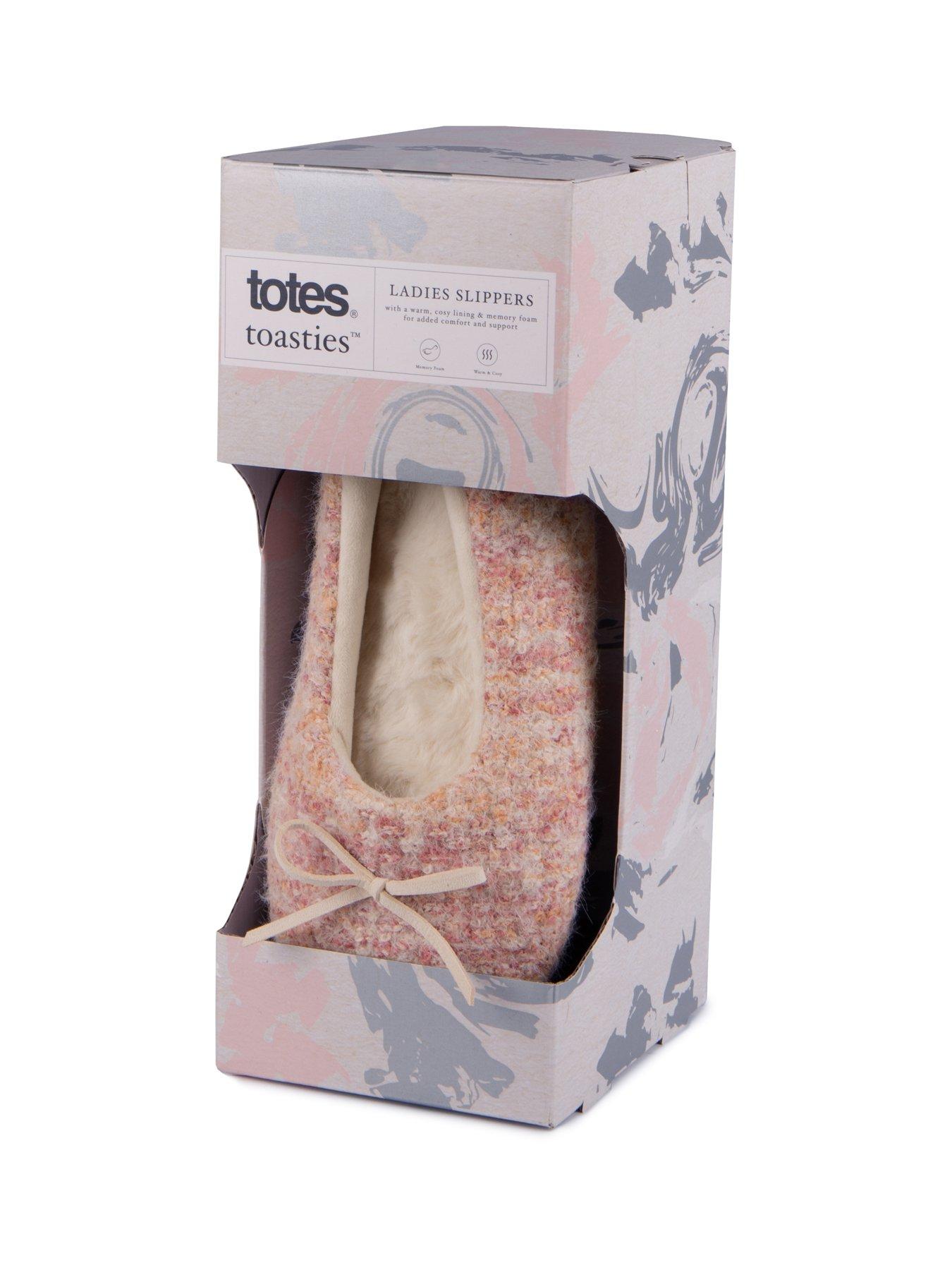 Image 5 of 6 of TOTES Totes Knitted Ballet Slippers - Pink