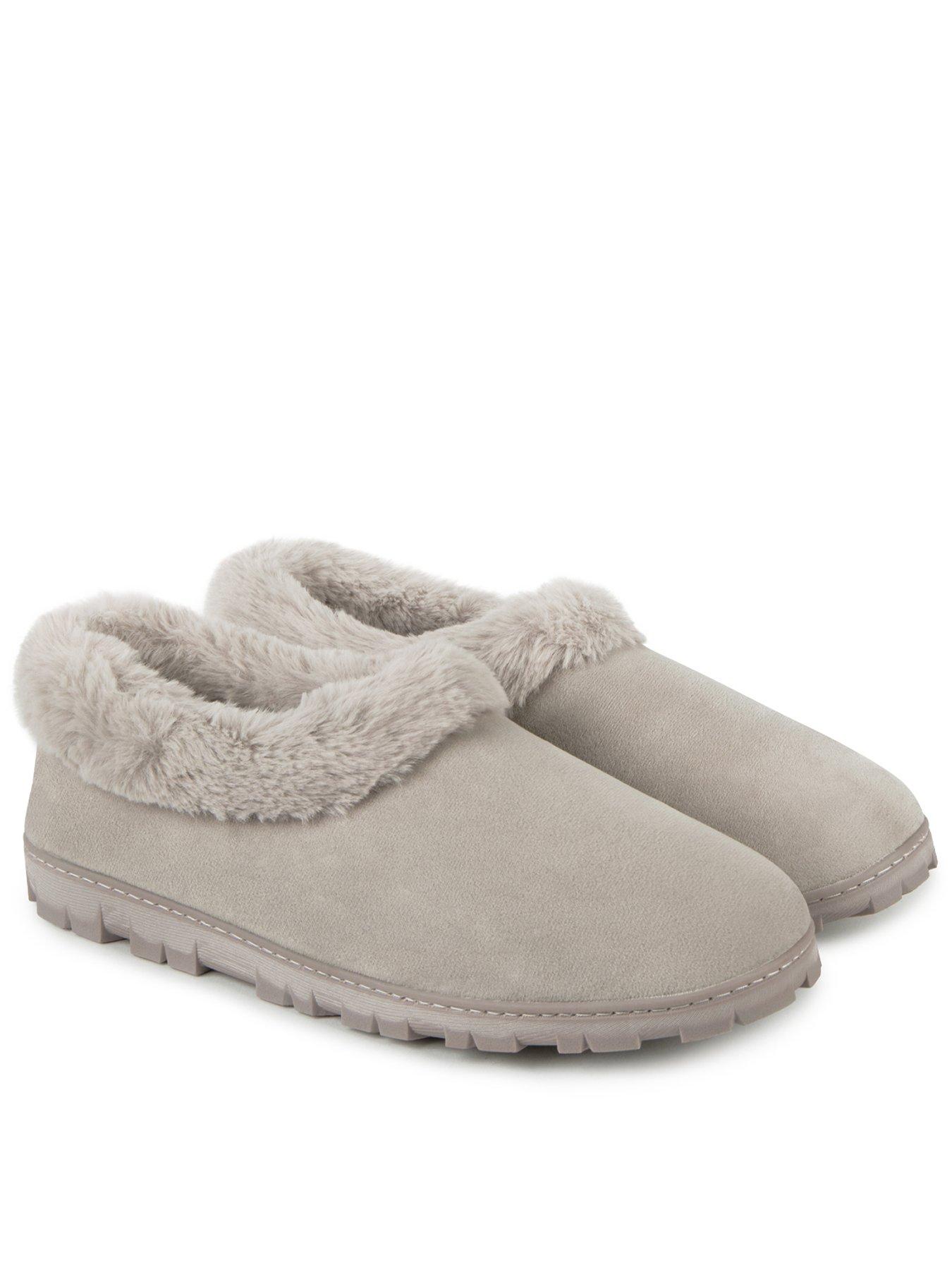 Image 1 of 6 of TOTES Totes Microsuede Shoot Slippers - Grey