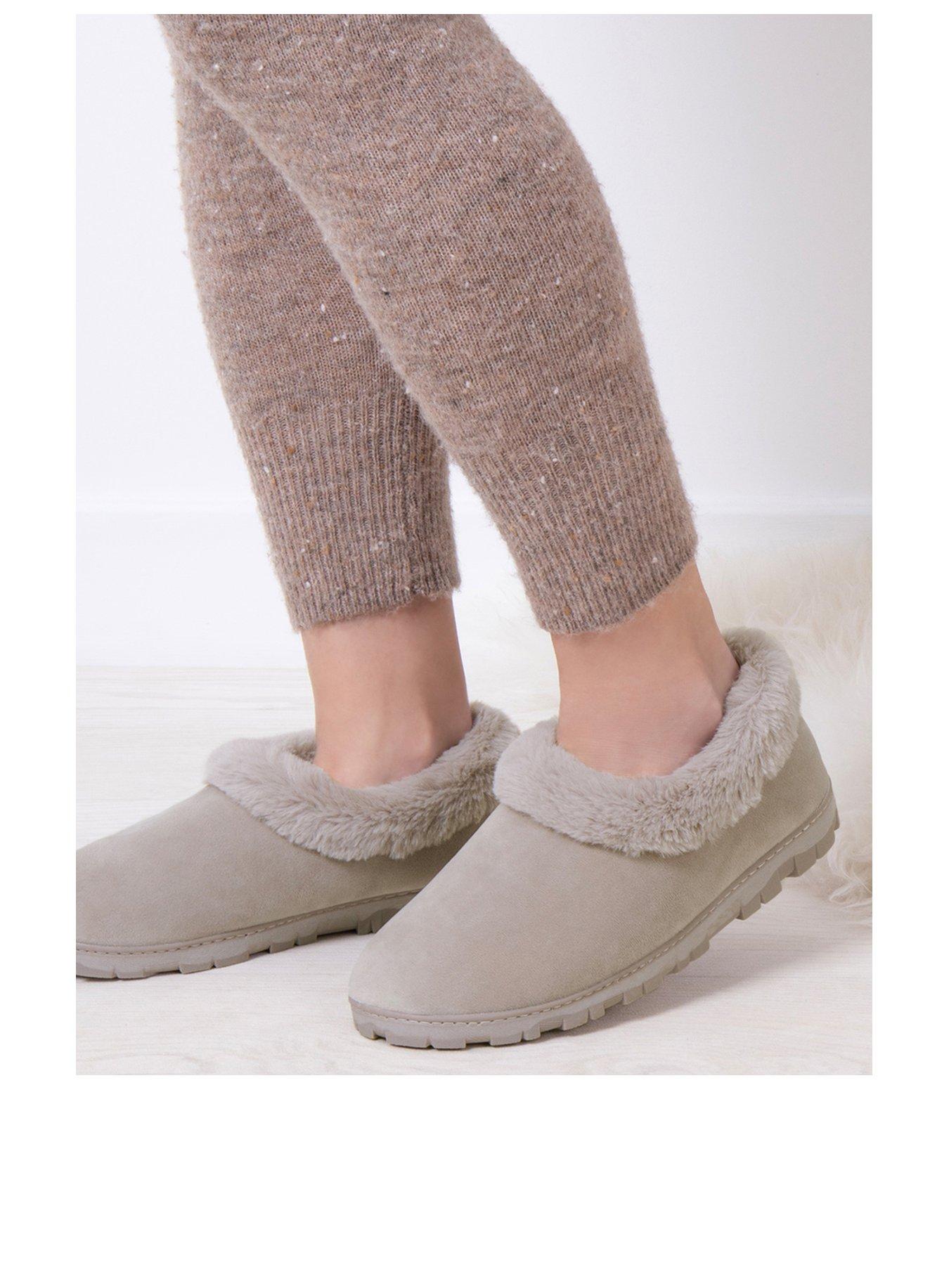 Image 2 of 6 of TOTES Totes Microsuede Shoot Slippers - Grey