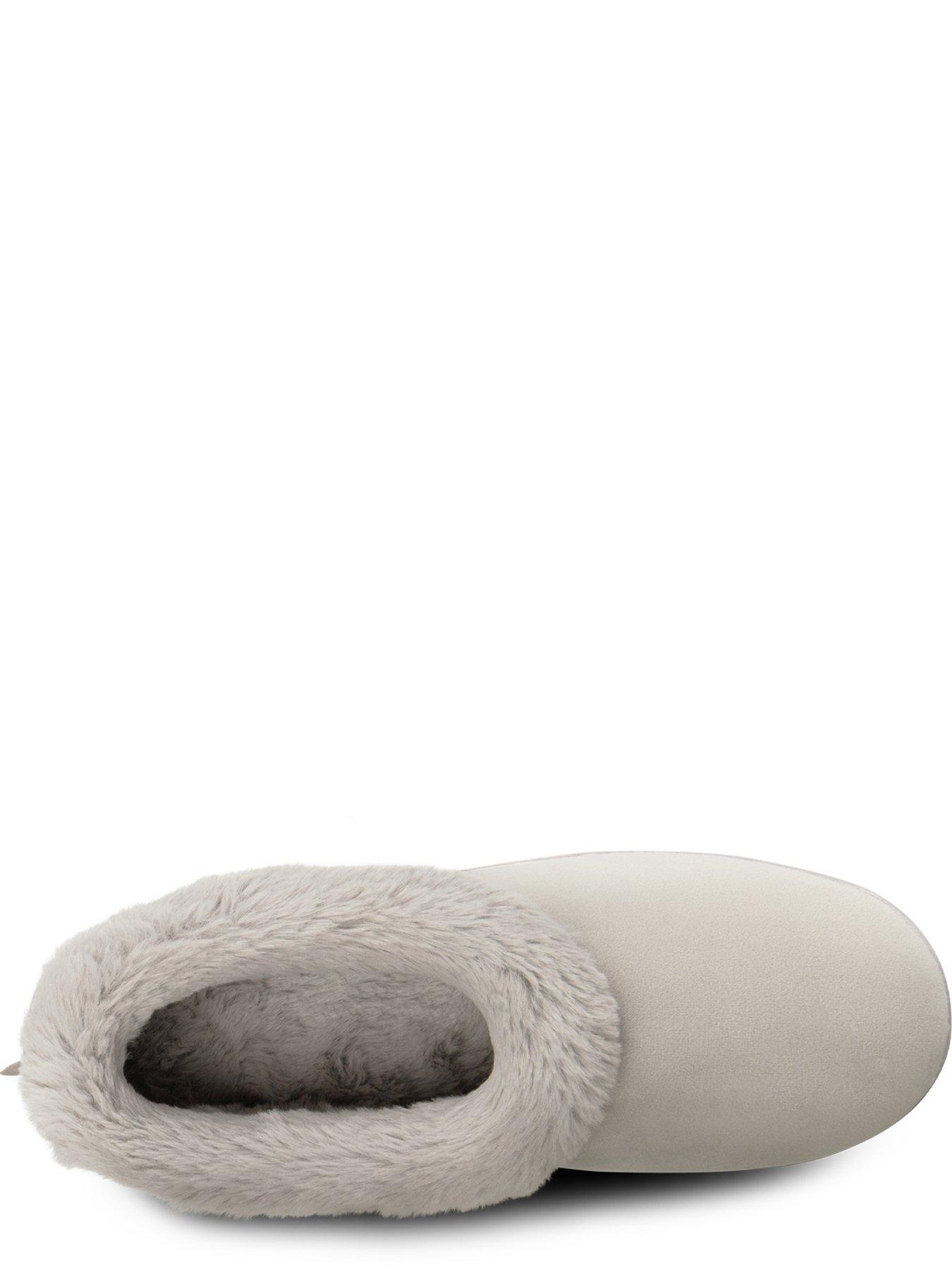 Image 3 of 6 of TOTES Totes Microsuede Shoot Slippers - Grey