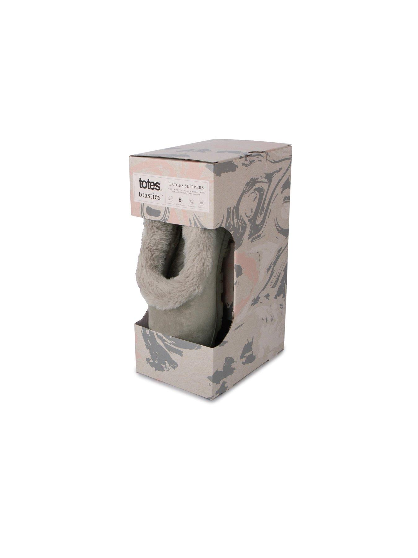 Image 5 of 6 of TOTES Totes Microsuede Shoot Slippers - Grey
