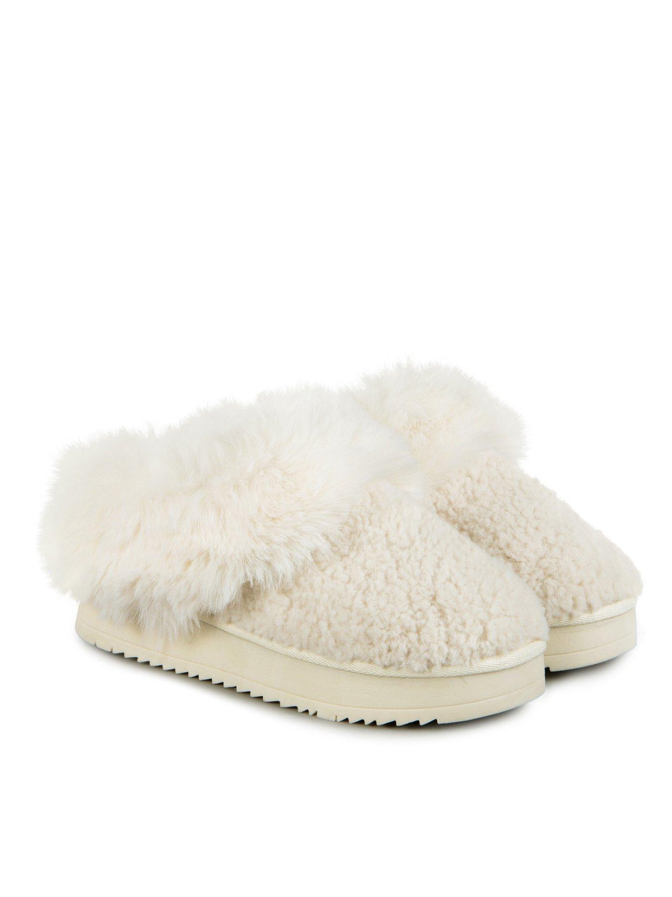 totes-totes-icon-textured-mule-with-chunky-sole-slippers-cream