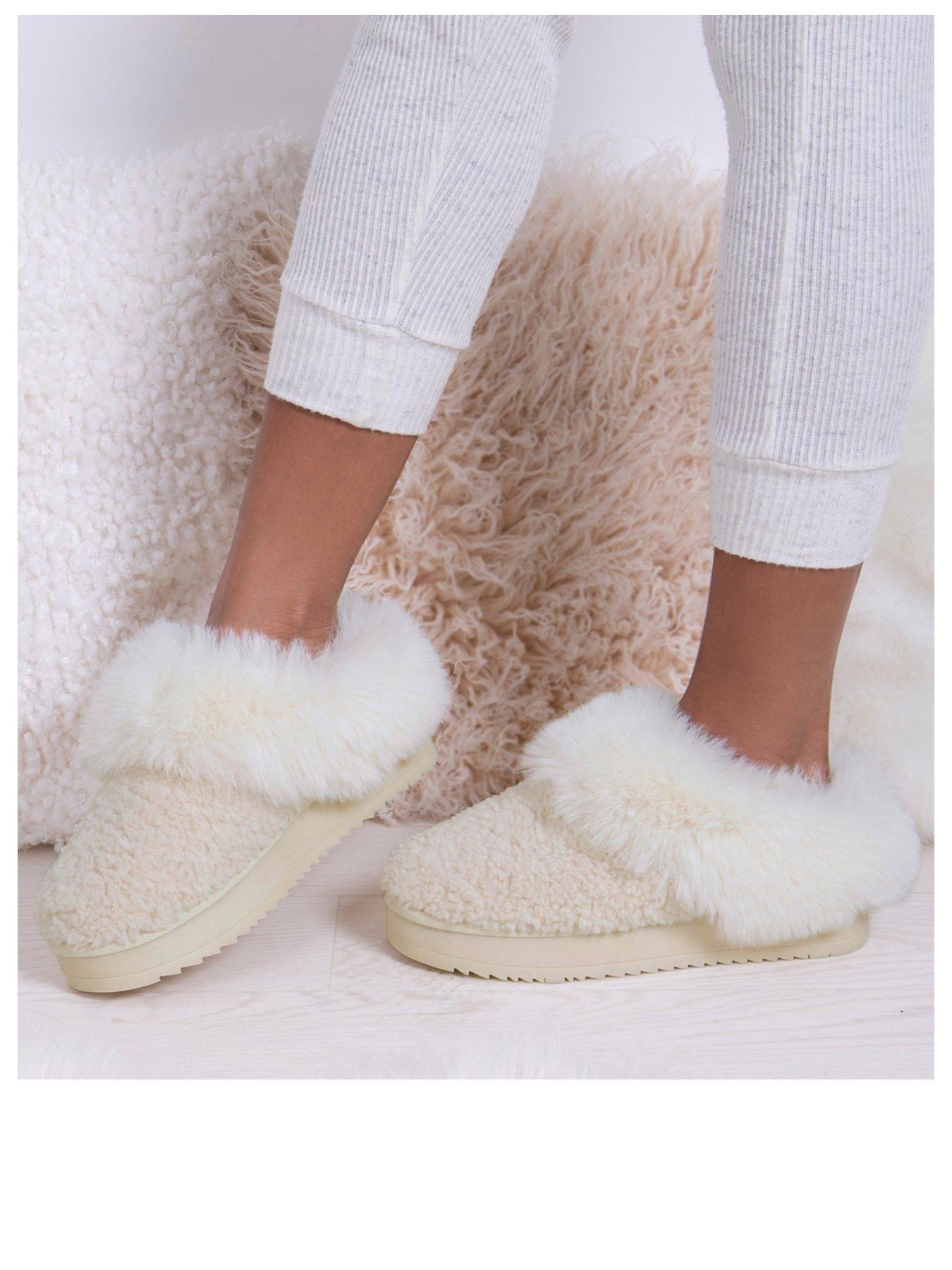 totes-totes-icon-textured-mule-with-chunky-sole-slippers-creamstillFront