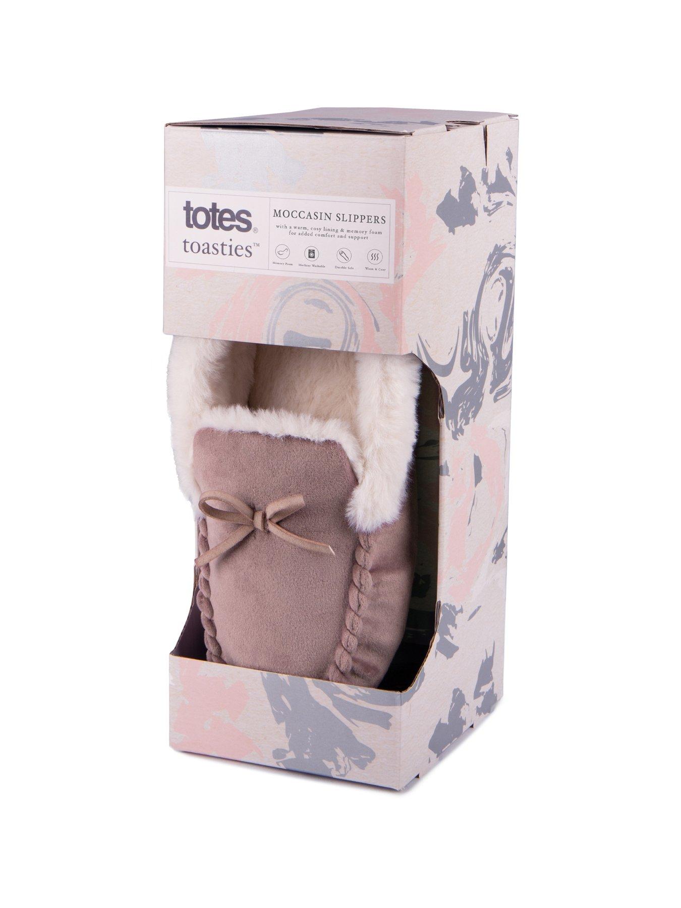 Image 5 of 6 of TOTES Totes Velour Moccasin Slippers - Mink