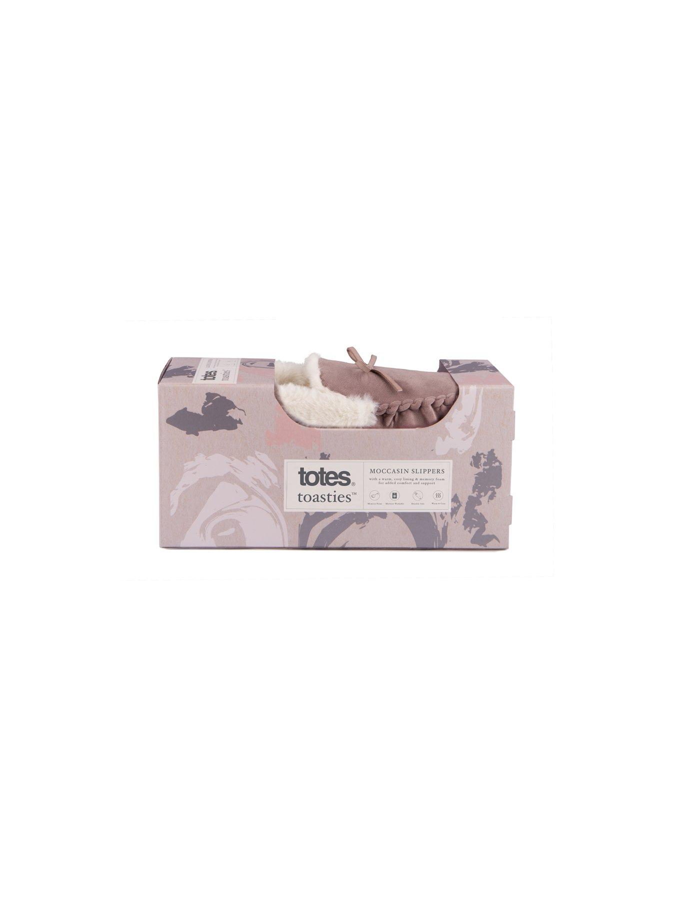 Image 6 of 6 of TOTES Totes Velour Moccasin Slippers - Mink