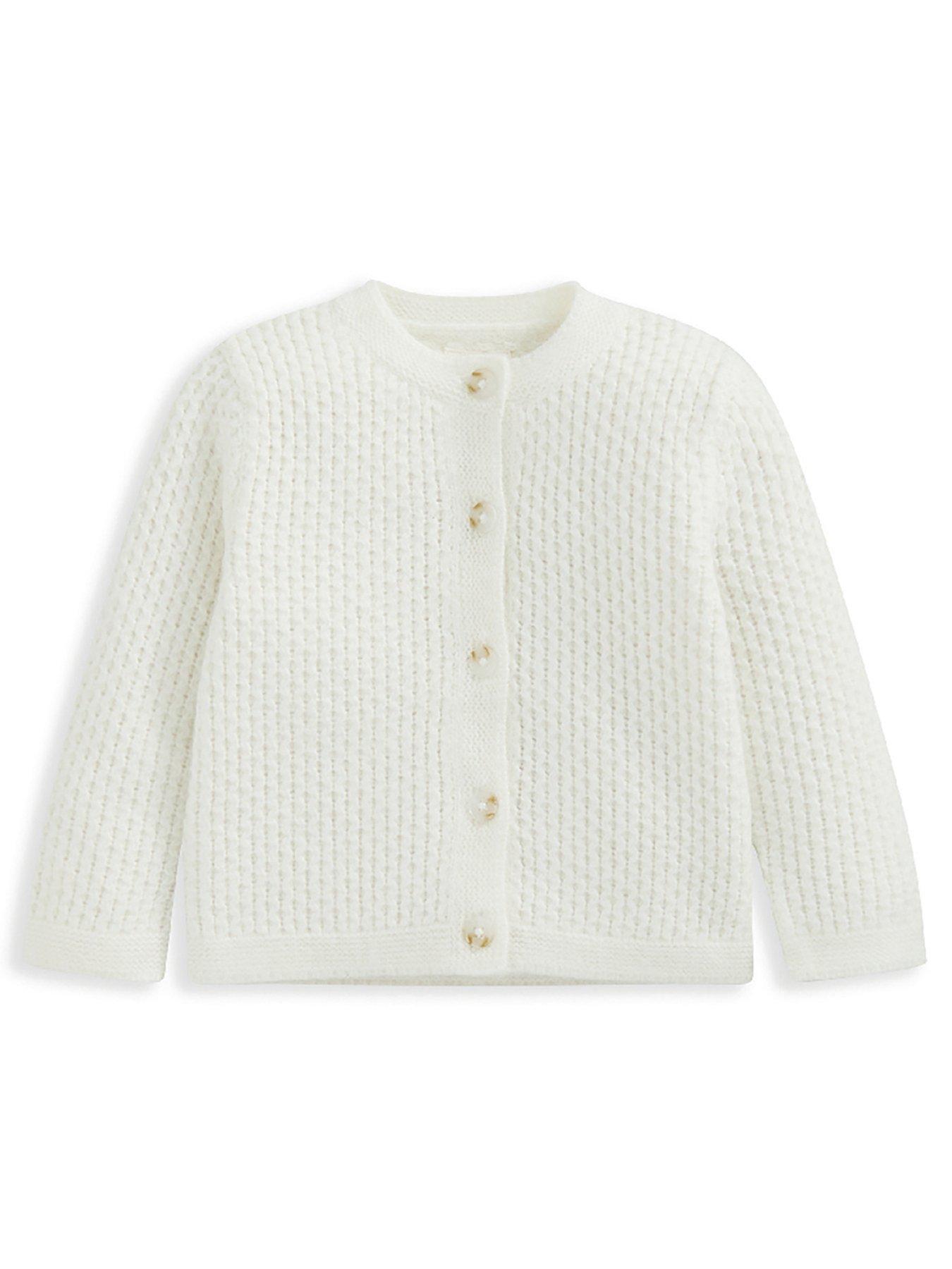 Mamas & Papas Baby Unisex Knitted Cardigan - White