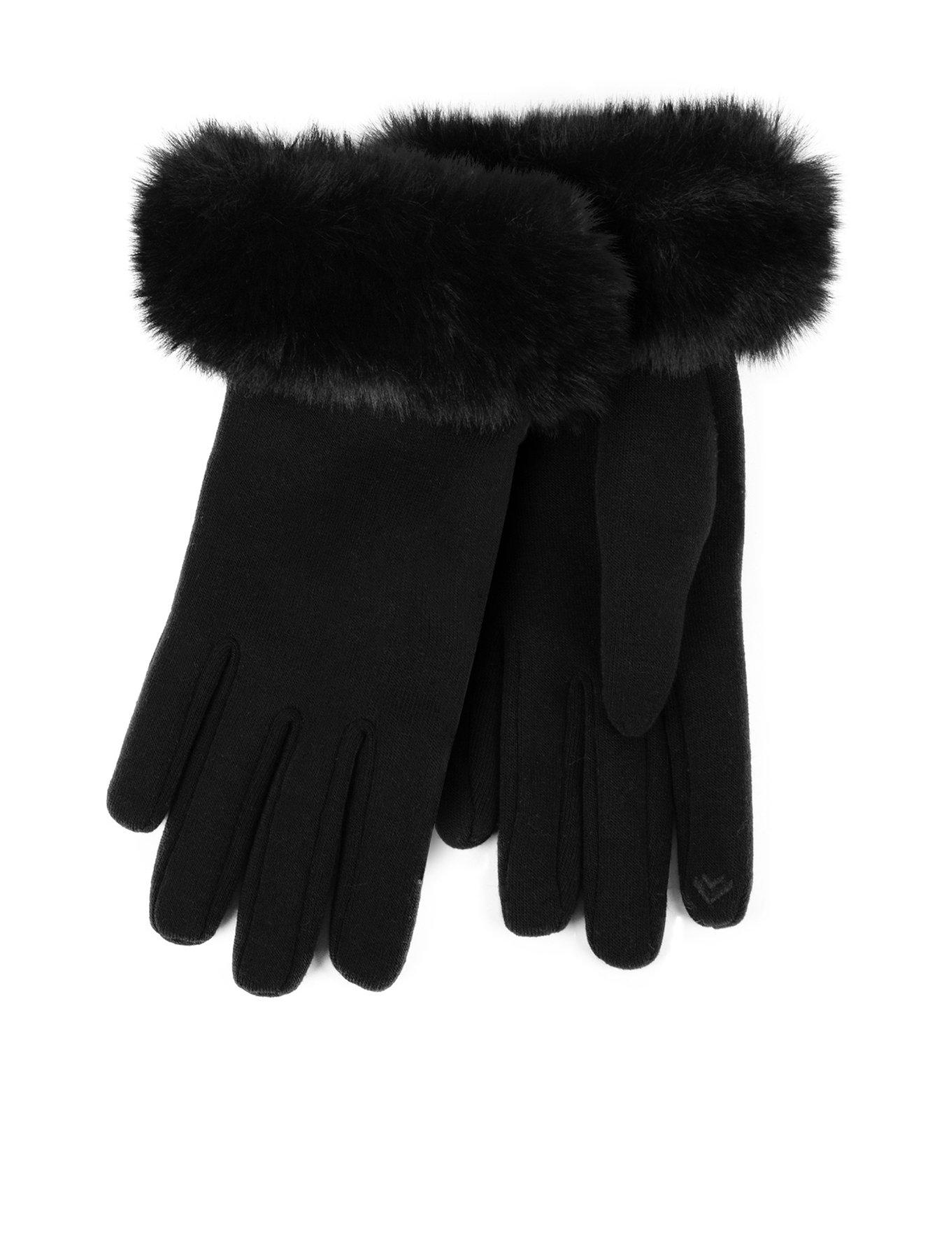 totes-totes-isotoner-thermal-smartouch-gloves-with-faux-fur-cuff-black