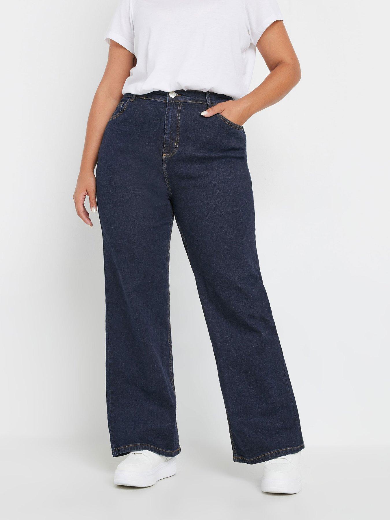 yours-curve-wide-leg-jean-bluefront