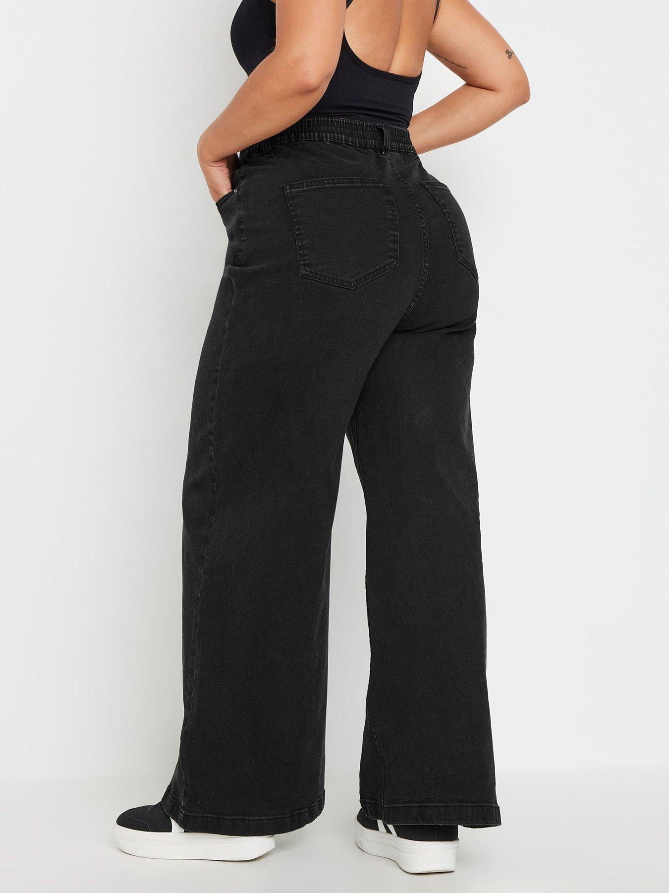 yours-curve-wide-leg-pull-on-puddle-jean-blackstillFront