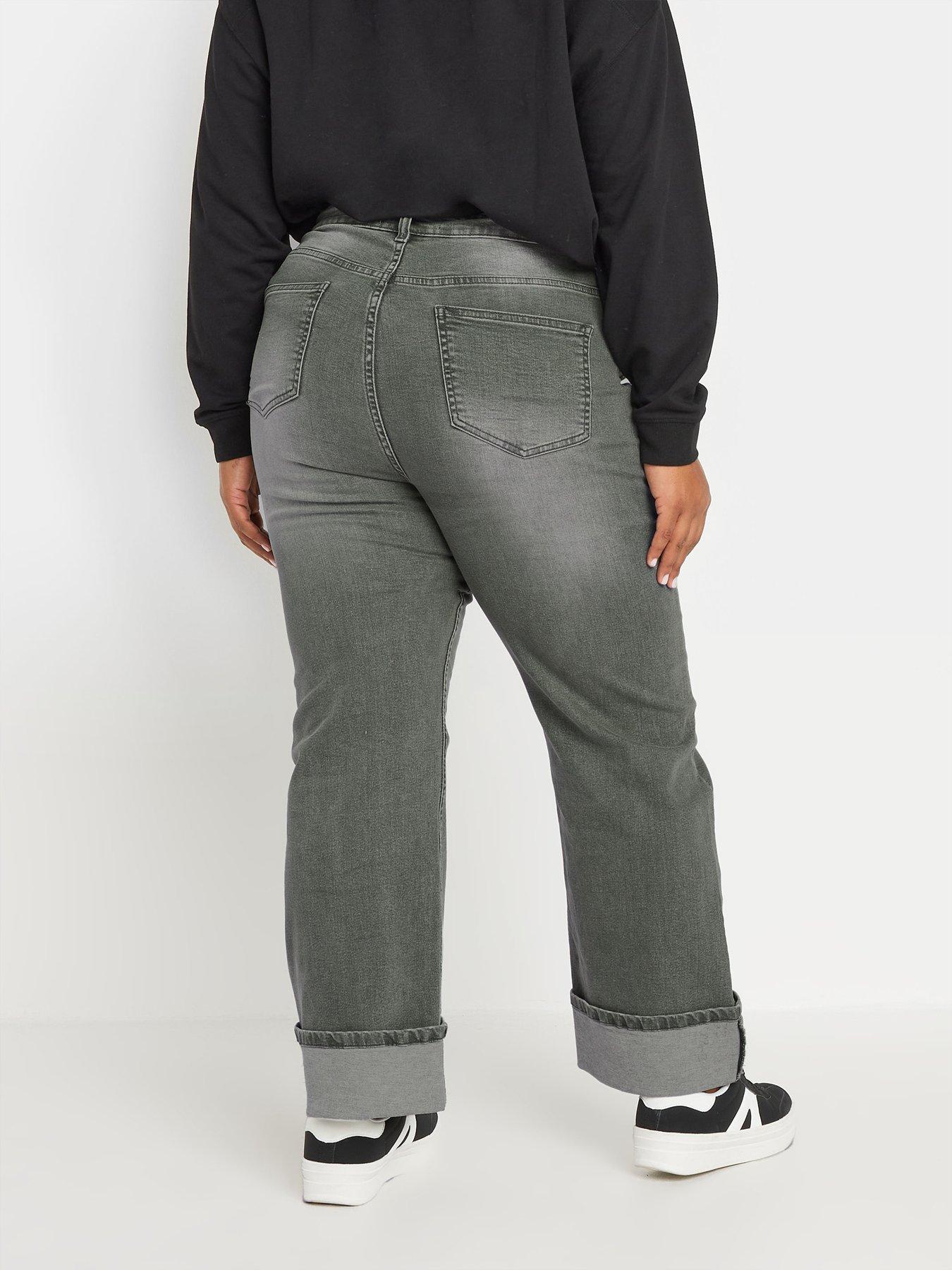 yours-curve-fold-over-hem-wide-leg-jeanstillFront