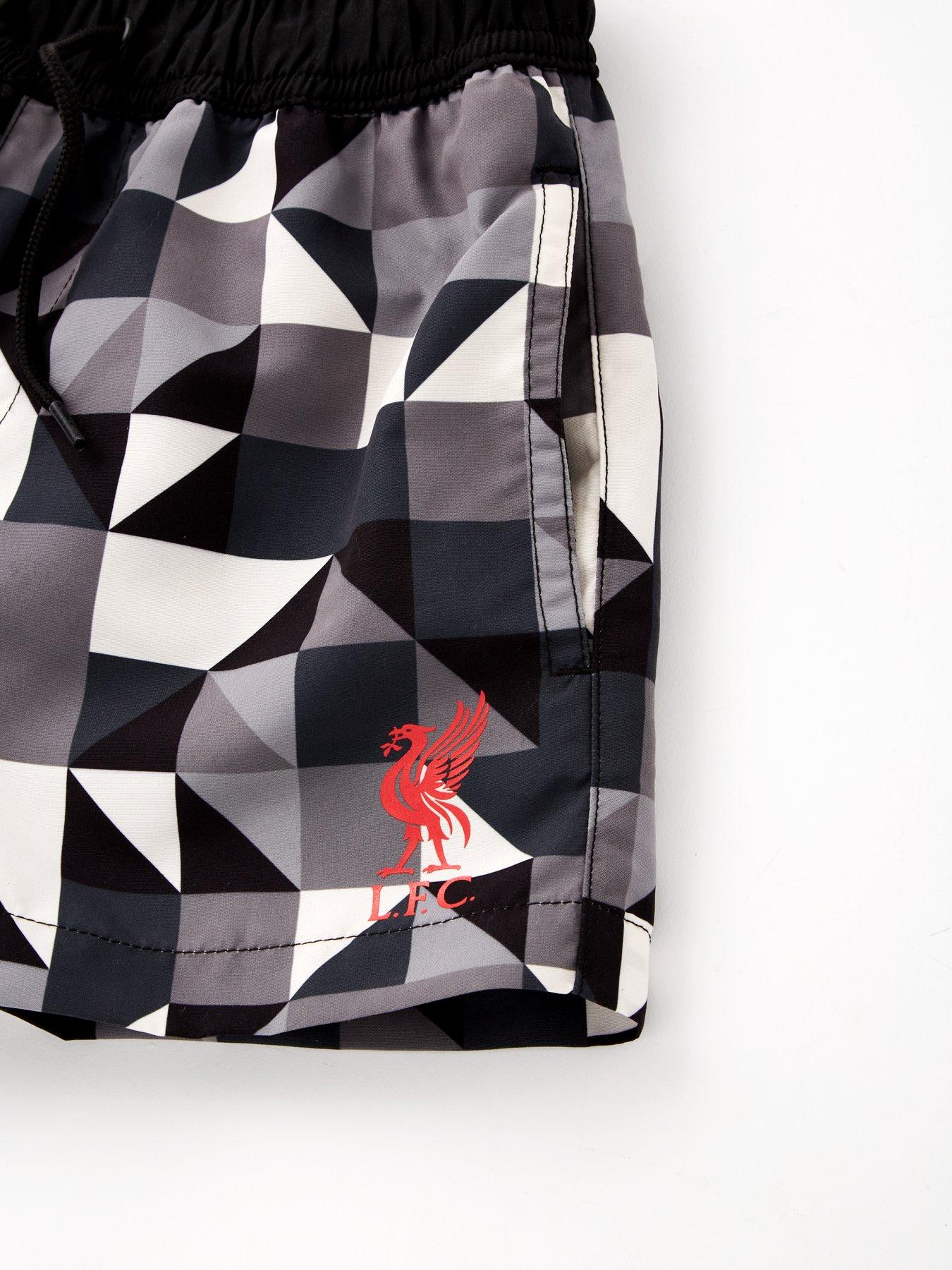 Image 3 of 4 of Liverpool FC Geometric Print Swim Short - Grey