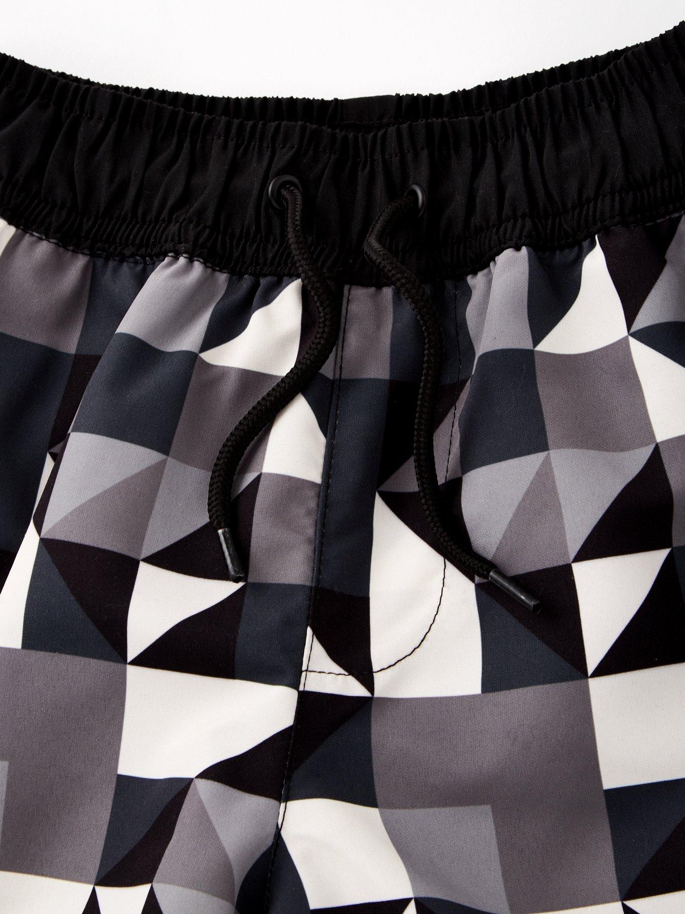 Image 4 of 4 of Liverpool FC Geometric Print Swim Short - Grey