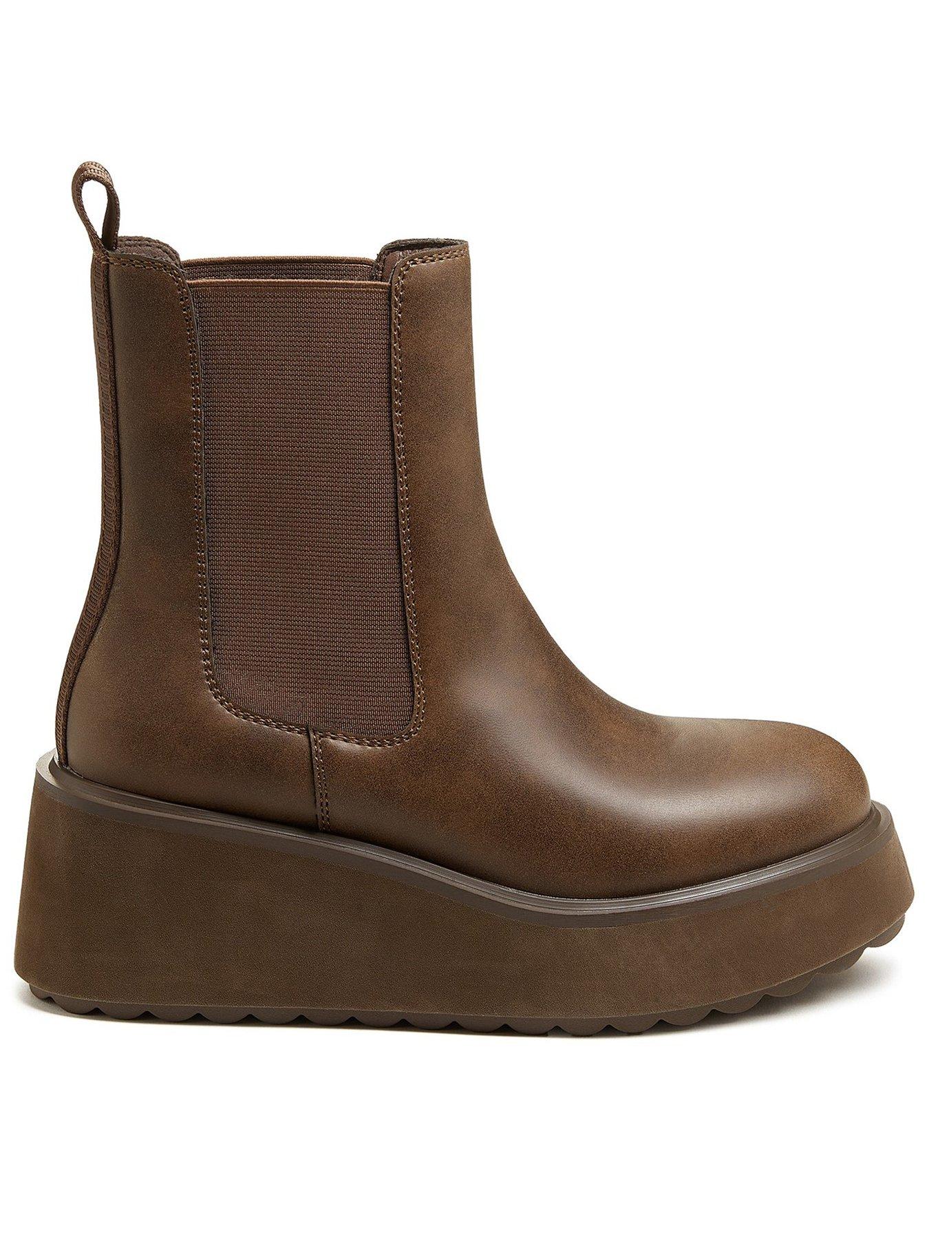 Image of Rocket Dog Rocket Dog Heyday Ankle Boots - Dark Brown